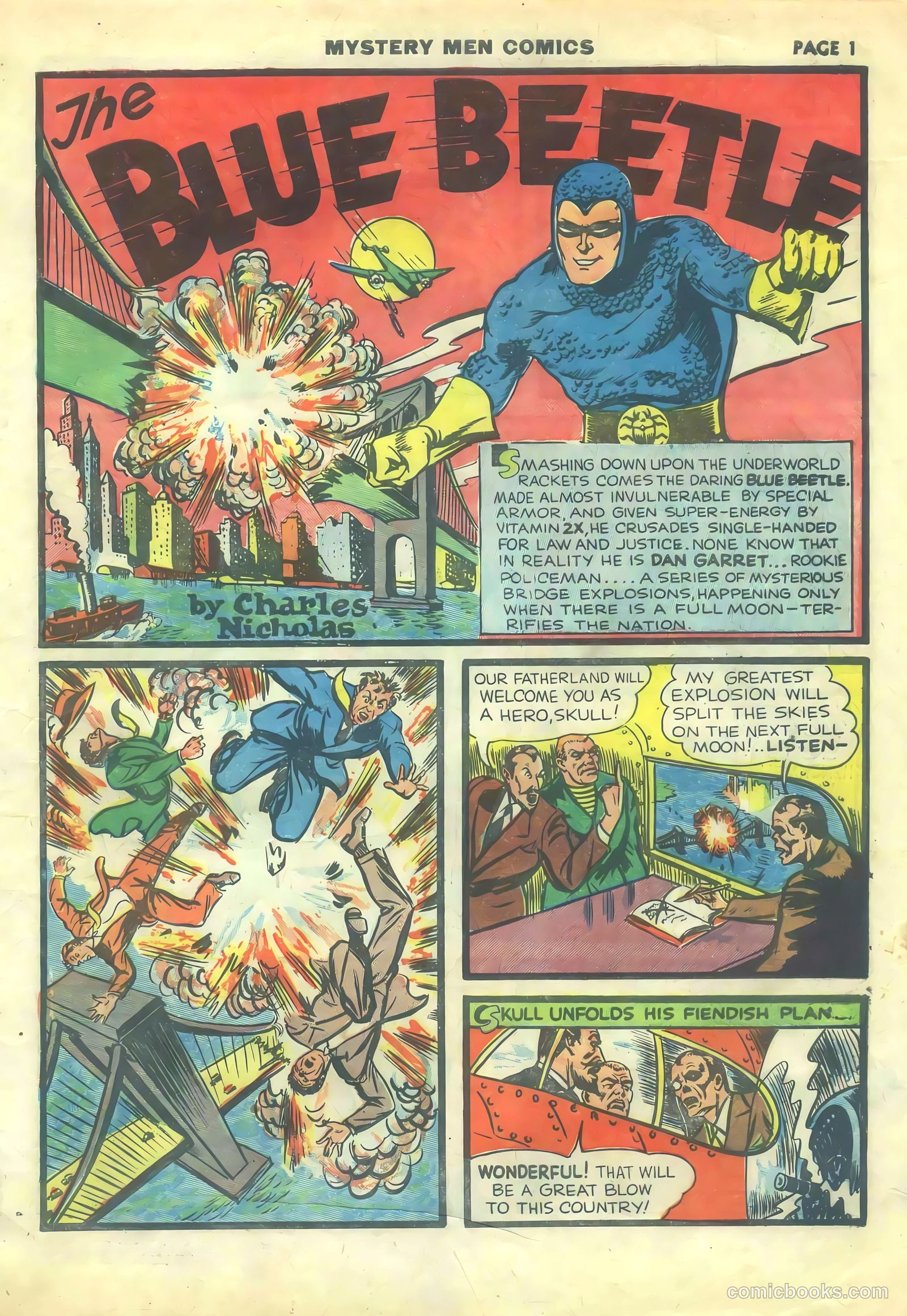 Mystery Men Comics #14 (1940) — page 3 of 68
