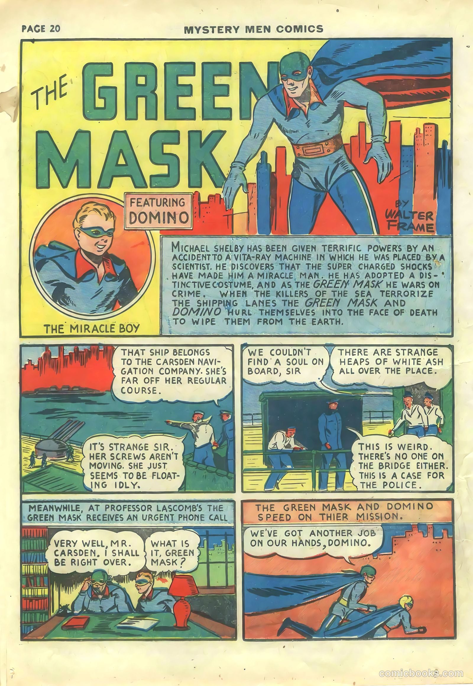 Mystery Men Comics #14 (1940) — page 22 of 68