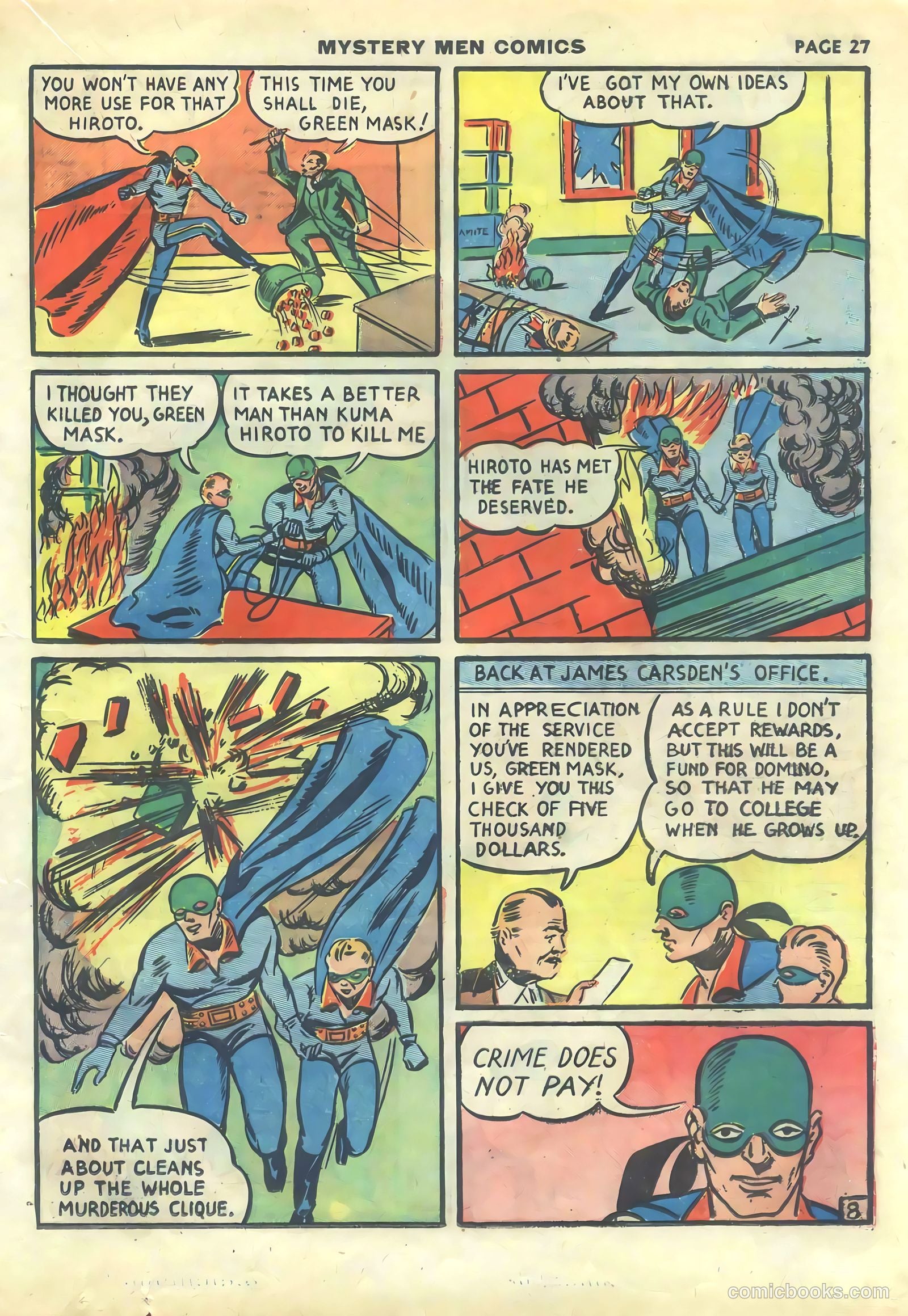 Mystery Men Comics #14 (1940) — page 29 of 68