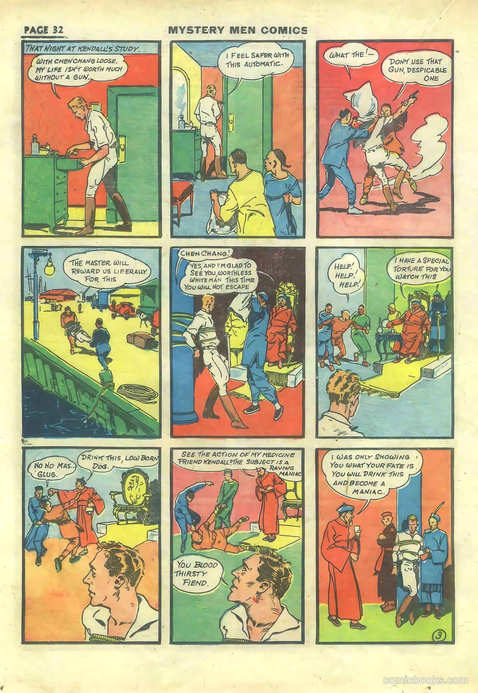 Mystery Men Comics #14 (1940) — page 34 of 68