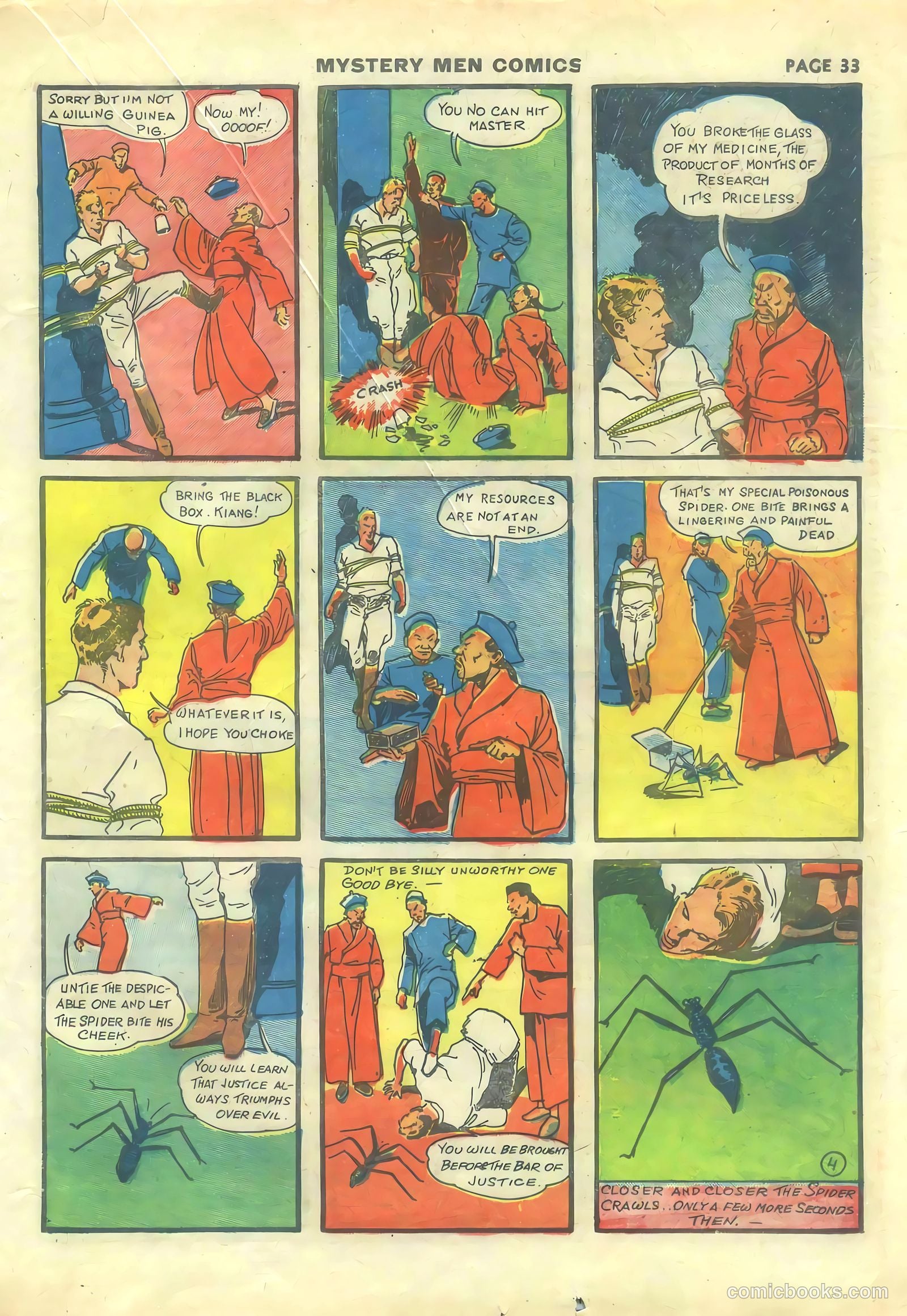 Mystery Men Comics #14 (1940) — page 35 of 68