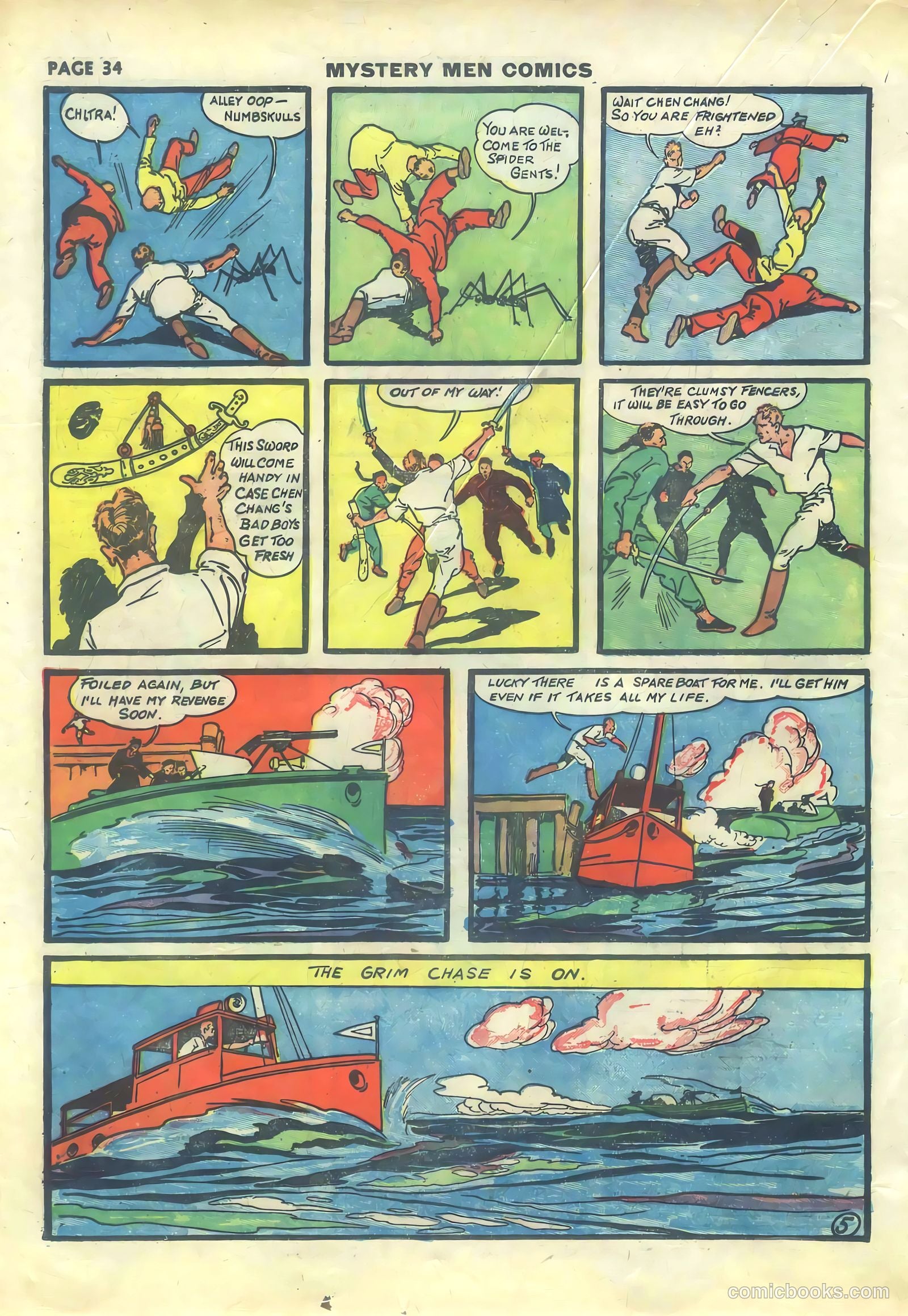 Mystery Men Comics #14 (1940) — page 36 of 68
