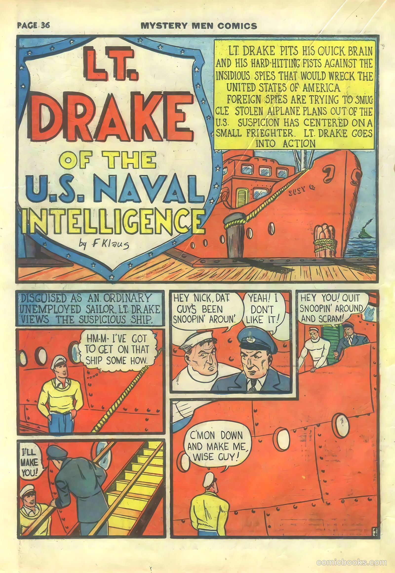 Mystery Men Comics #14 (1940) — page 38 of 68