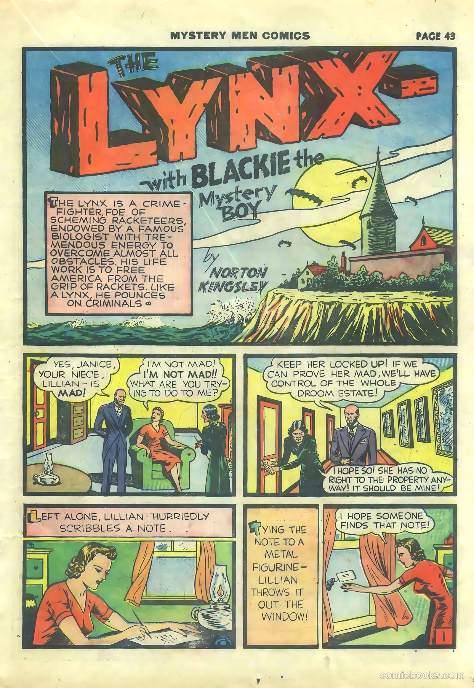 Mystery Men Comics #14 (1940) — page 45 of 68