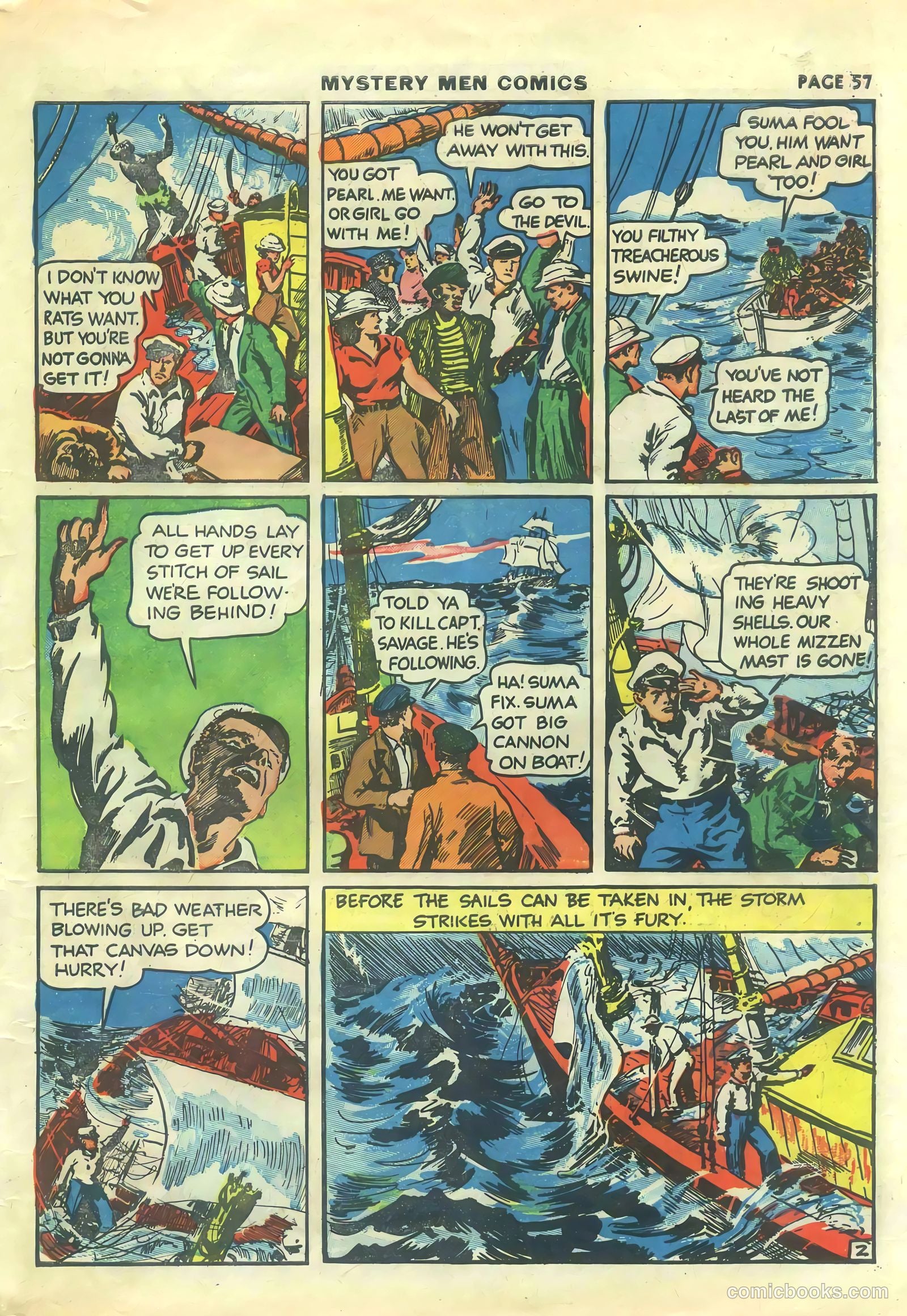 Mystery Men Comics #14 (1940) — page 59 of 68