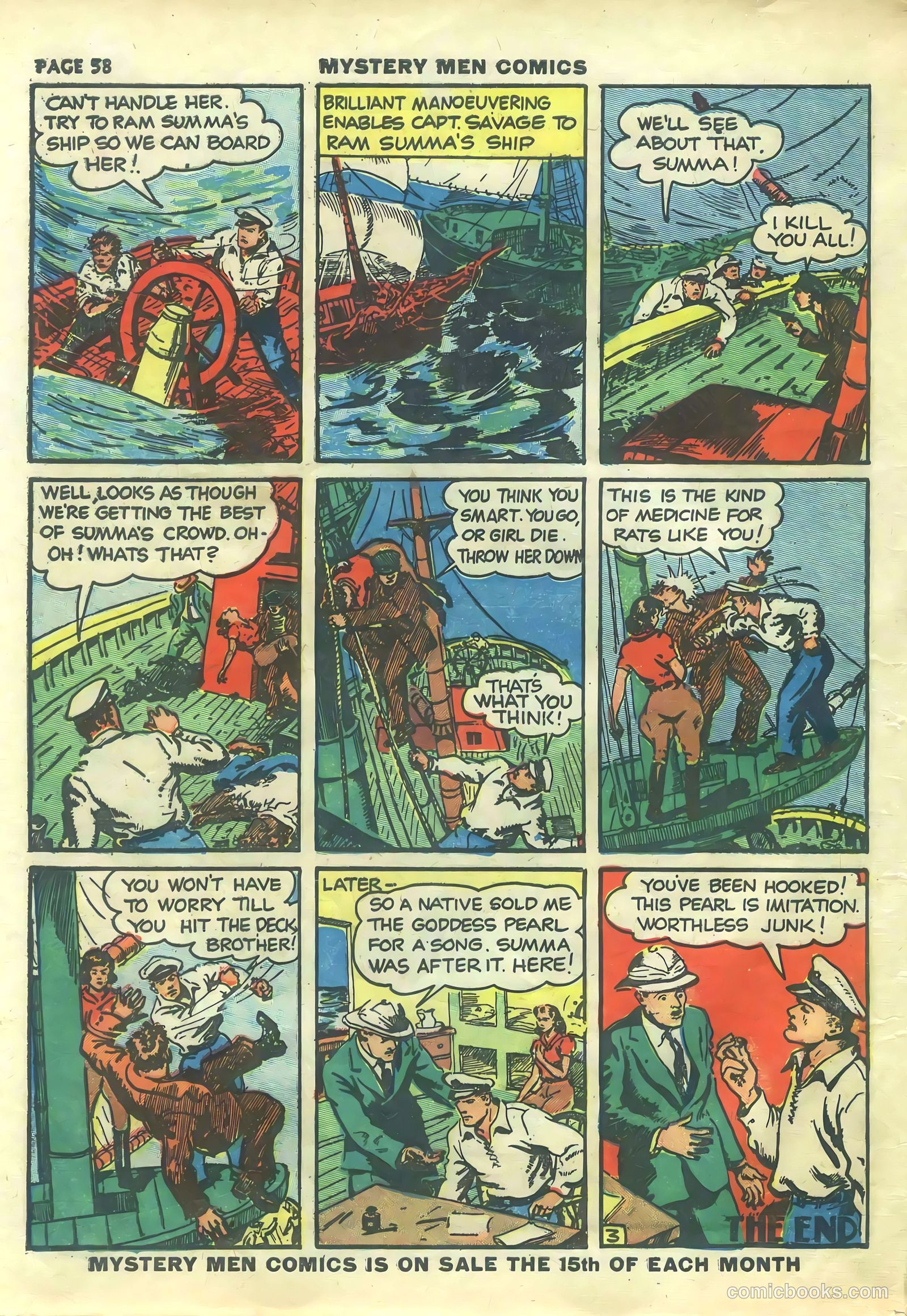 Mystery Men Comics #14 (1940) — page 60 of 68