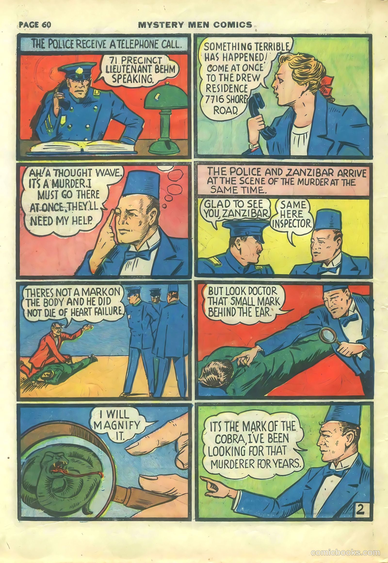 Mystery Men Comics #14 (1940) — page 62 of 68