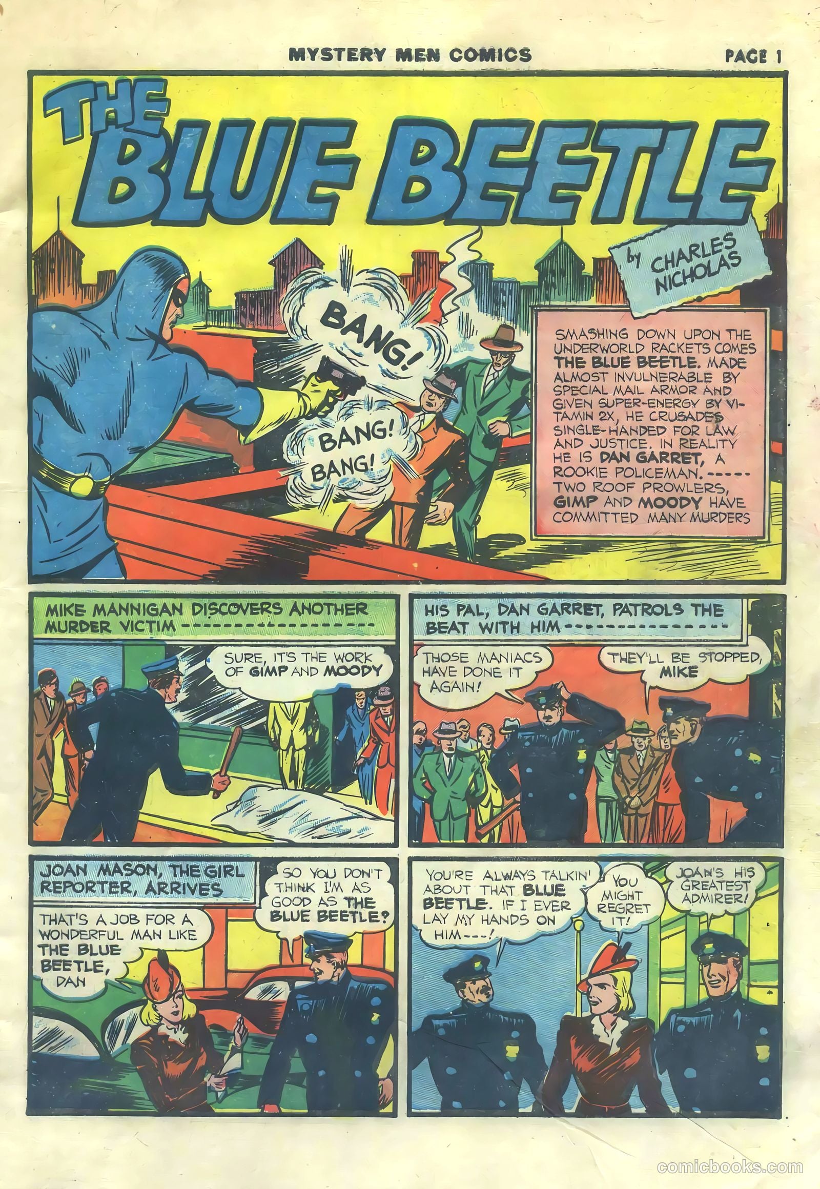 Mystery Men Comics #15 (1940) — page 3 of 68