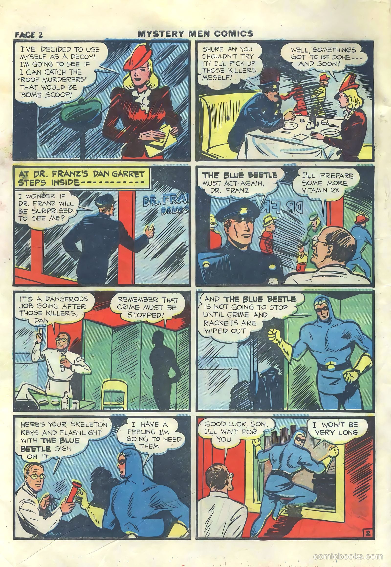 Mystery Men Comics #15 (1940) — page 4 of 68