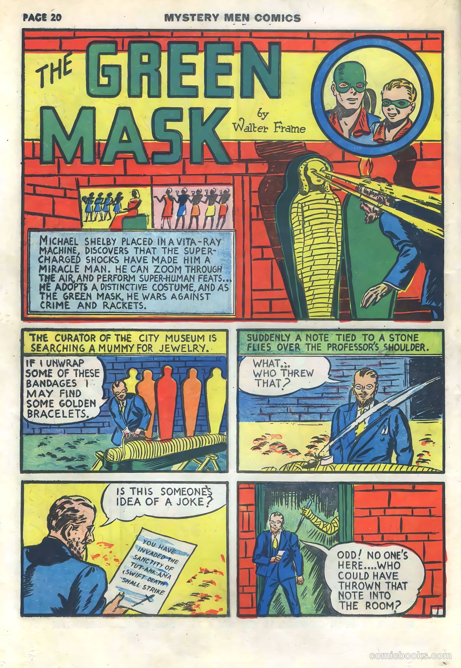 Mystery Men Comics #15 (1940) — page 22 of 68