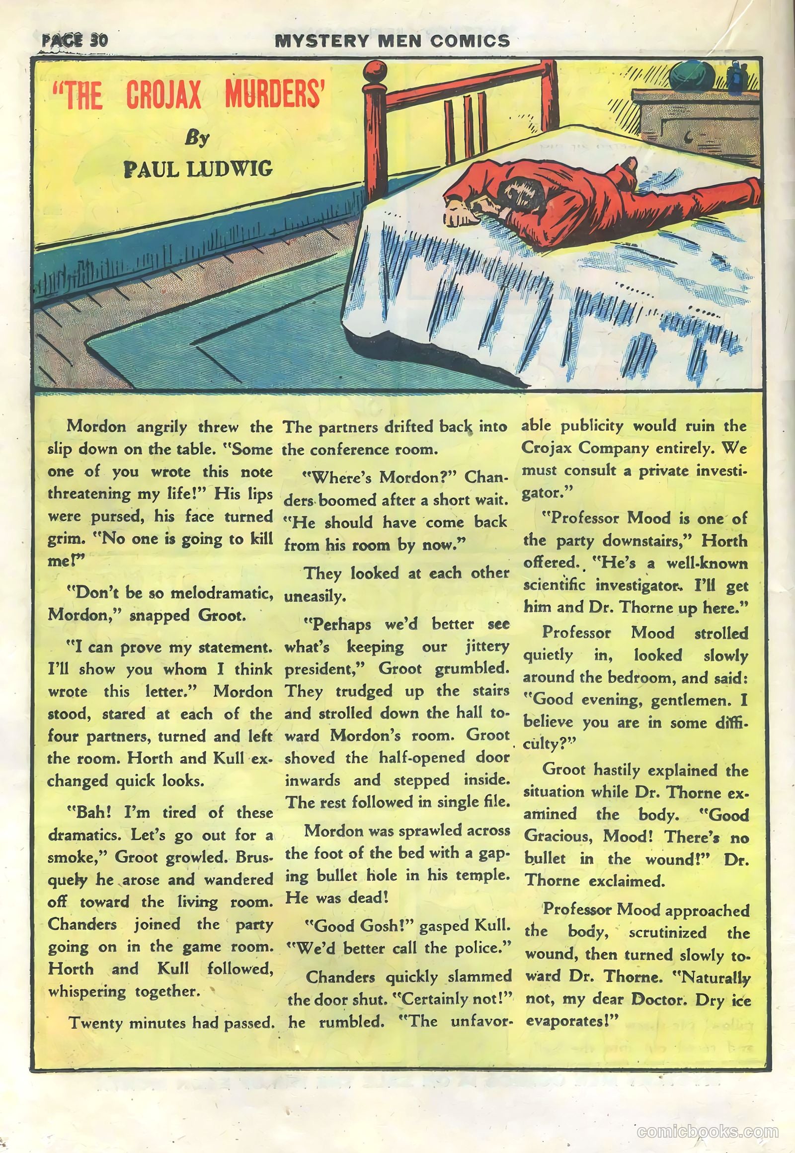 Mystery Men Comics #15 (1940) — page 32 of 68