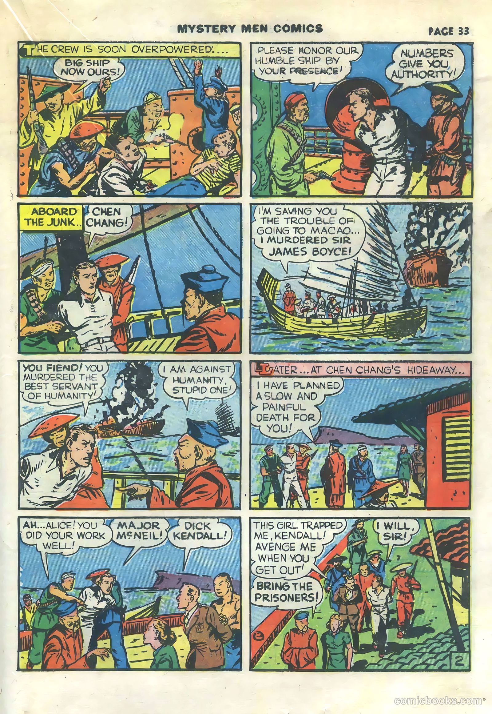 Mystery Men Comics #15 (1940) — page 35 of 68