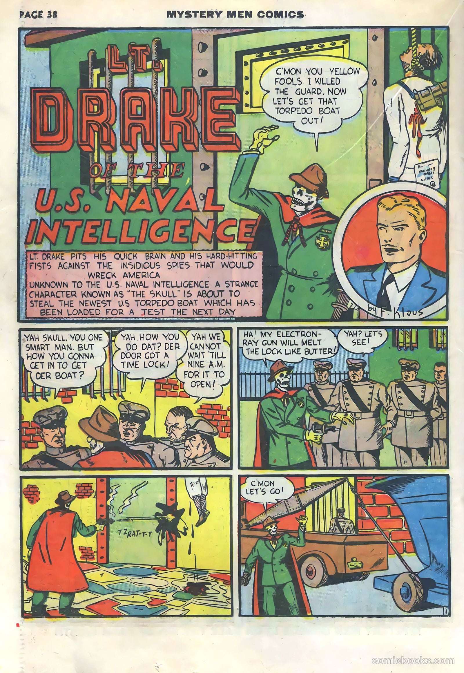 Mystery Men Comics #15 (1940) — page 40 of 68