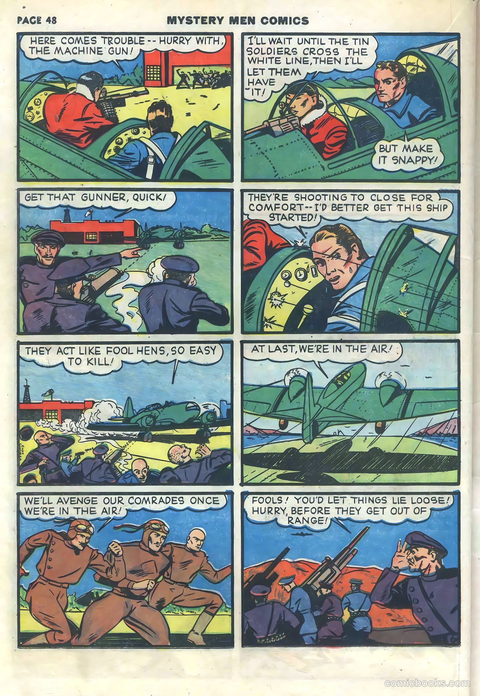 Mystery Men Comics #15 (1940) — page 50 of 68