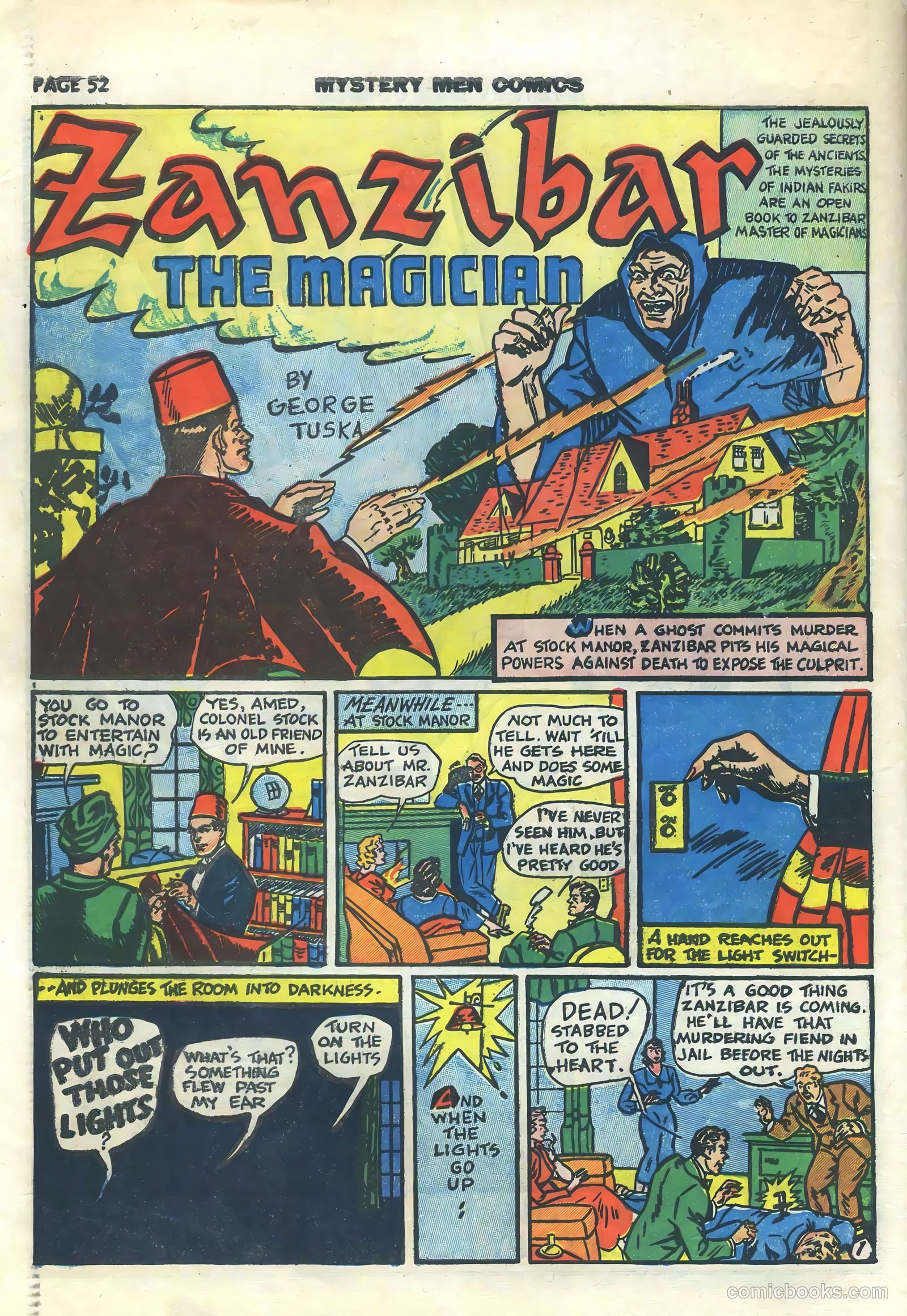 Mystery Men Comics #15 (1940) — page 54 of 68