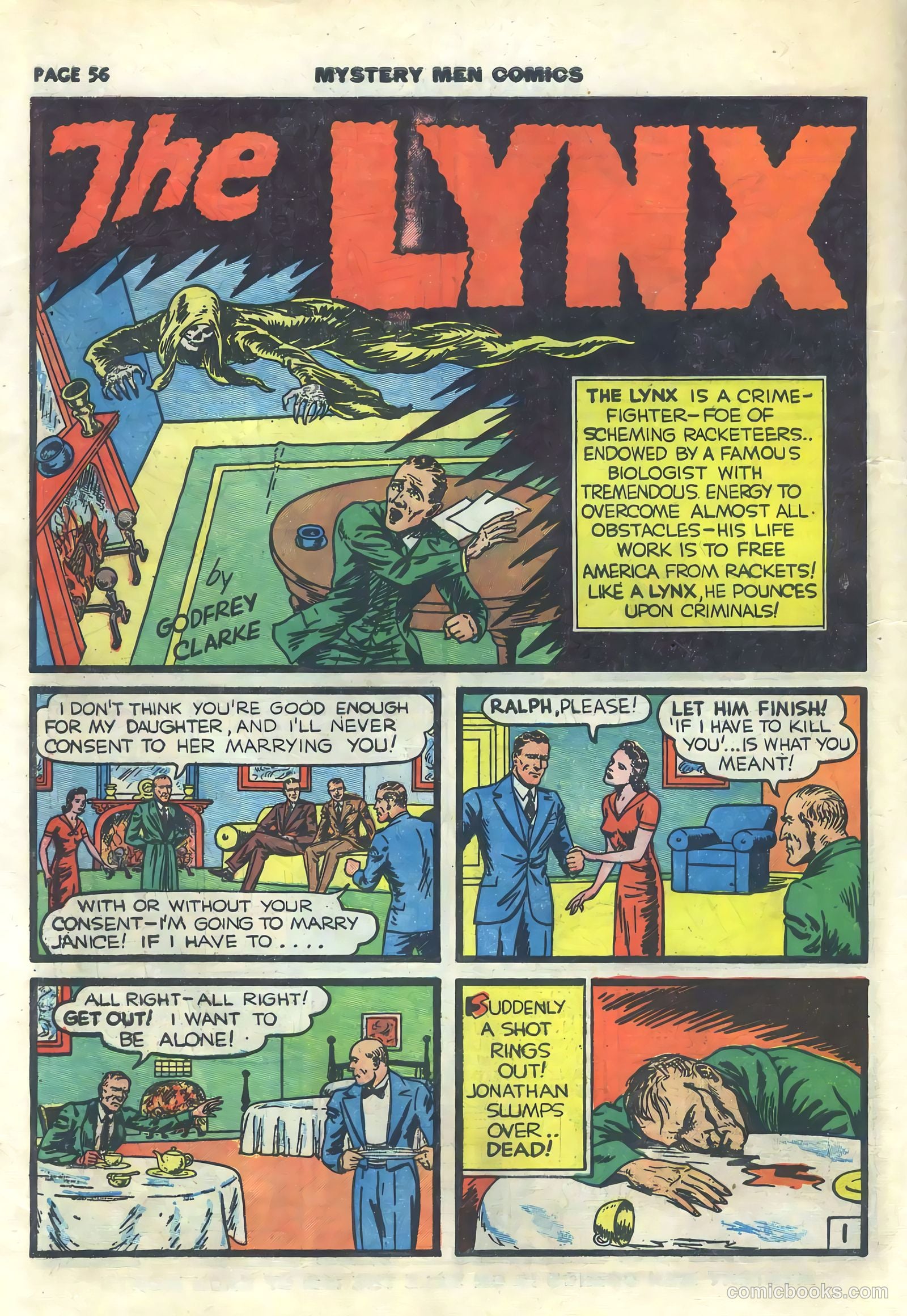 Mystery Men Comics #15 (1940) — page 58 of 68