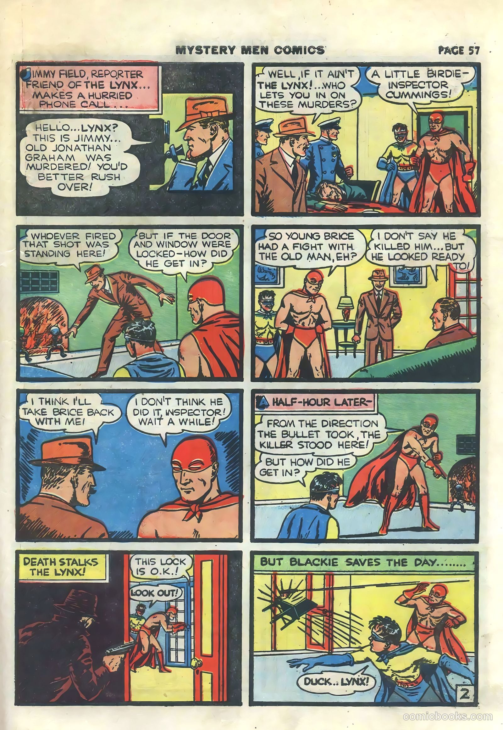 Mystery Men Comics #15 (1940) — page 59 of 68