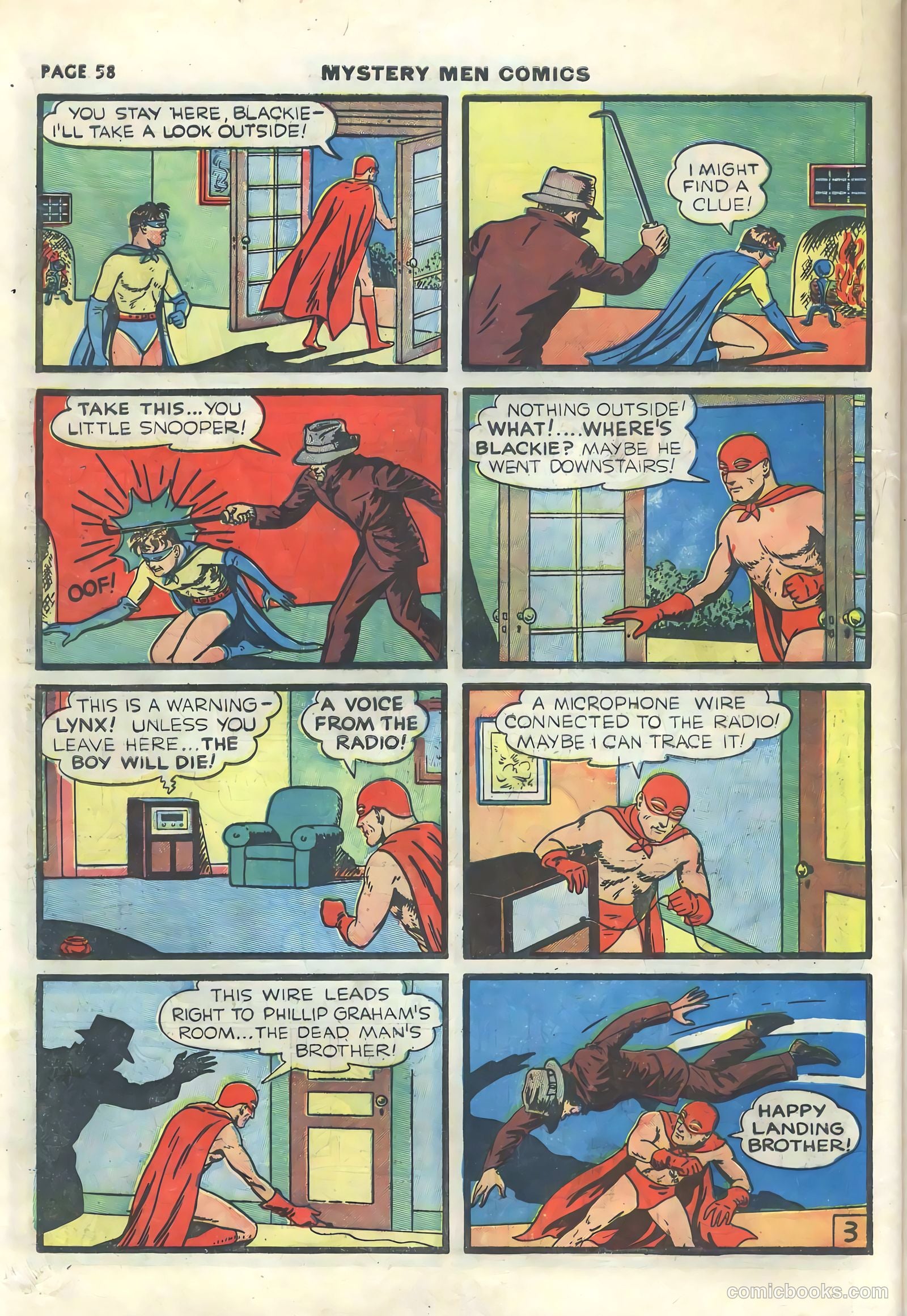 Mystery Men Comics #15 (1940) — page 60 of 68