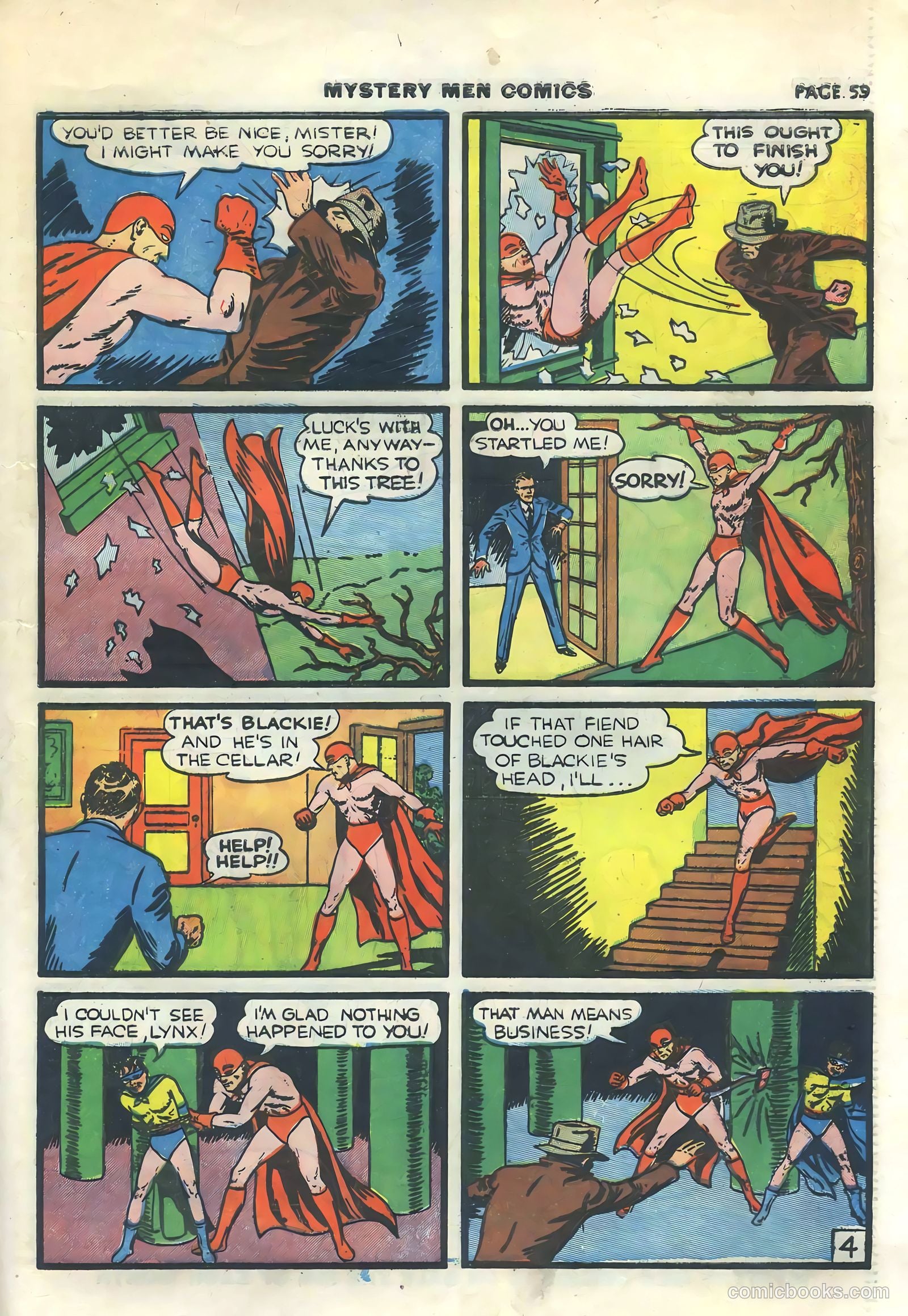 Mystery Men Comics #15 (1940) — page 61 of 68
