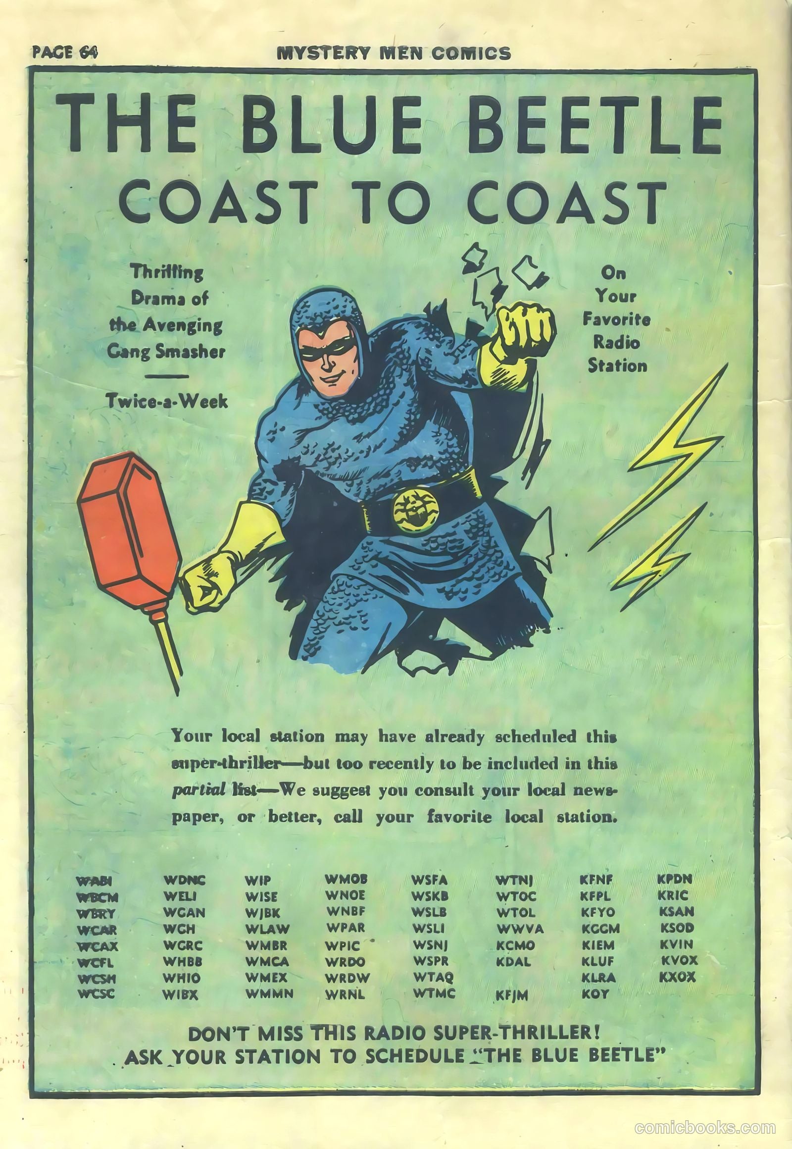 Mystery Men Comics #15 (1940) — page 66 of 68
