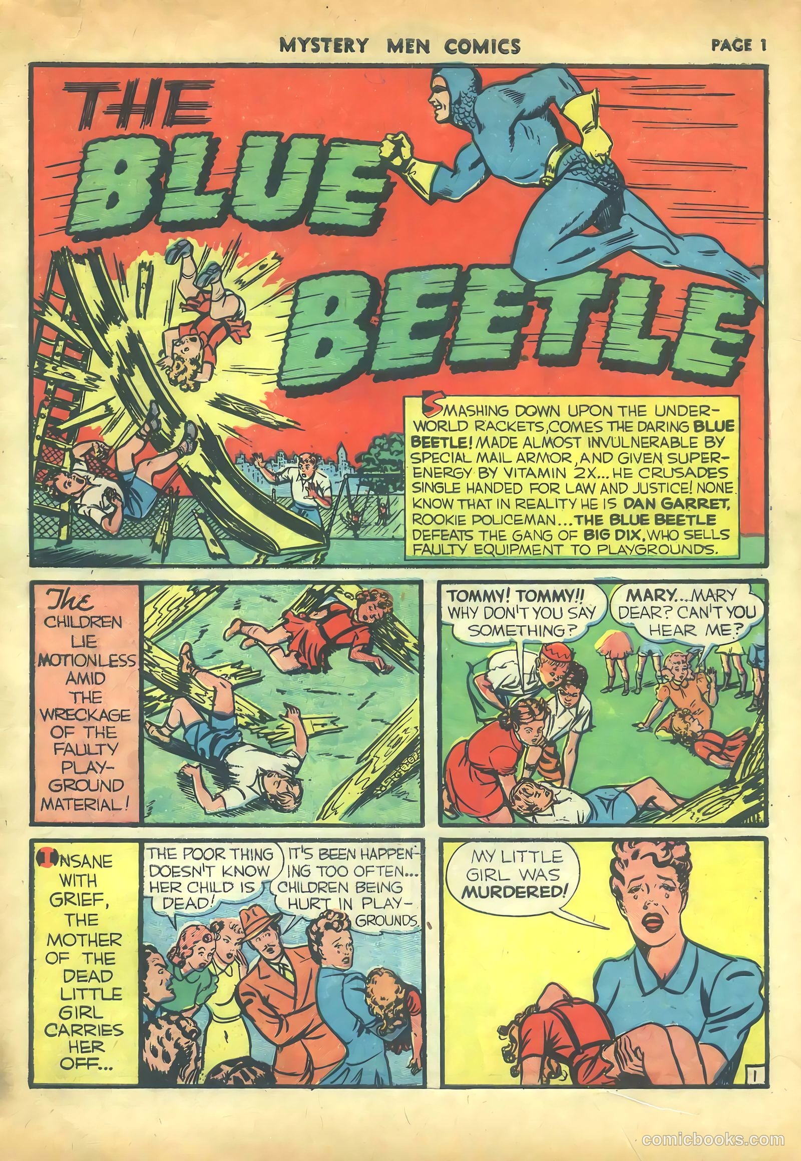 Mystery Men Comics #16 (1940) — page 3 of 68