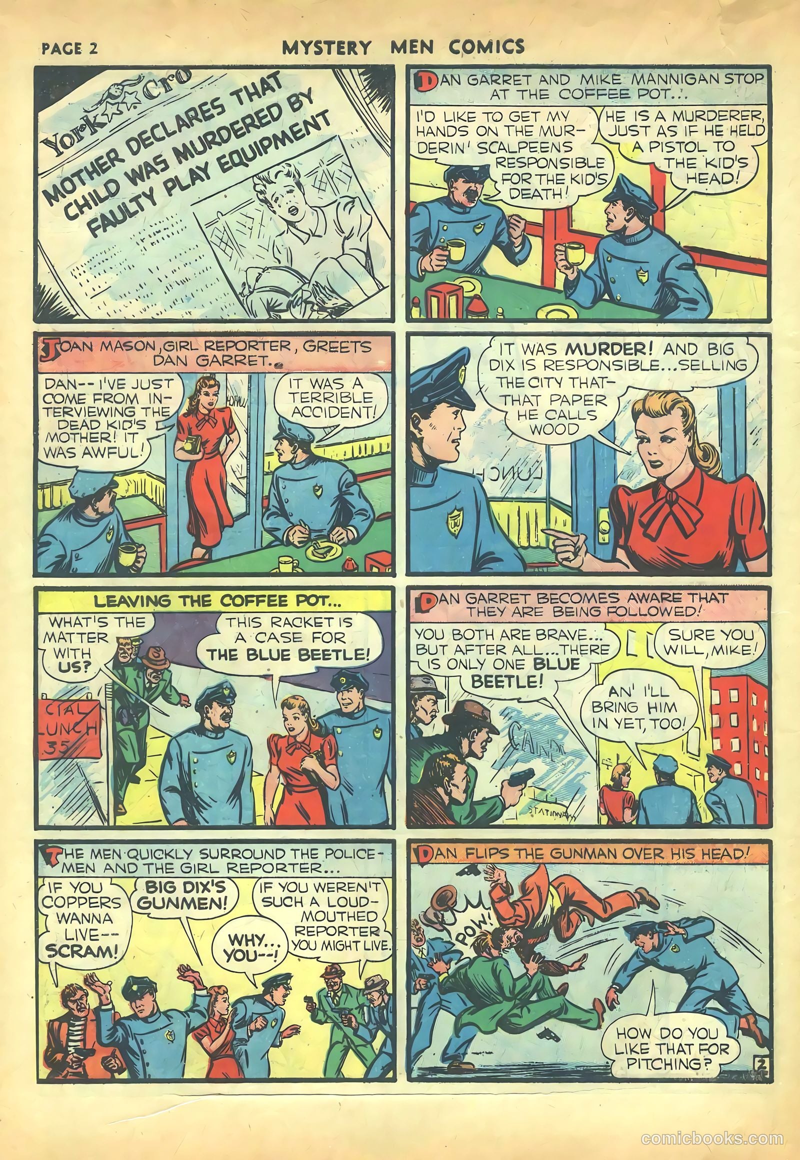 Mystery Men Comics #16 (1940) — page 4 of 68