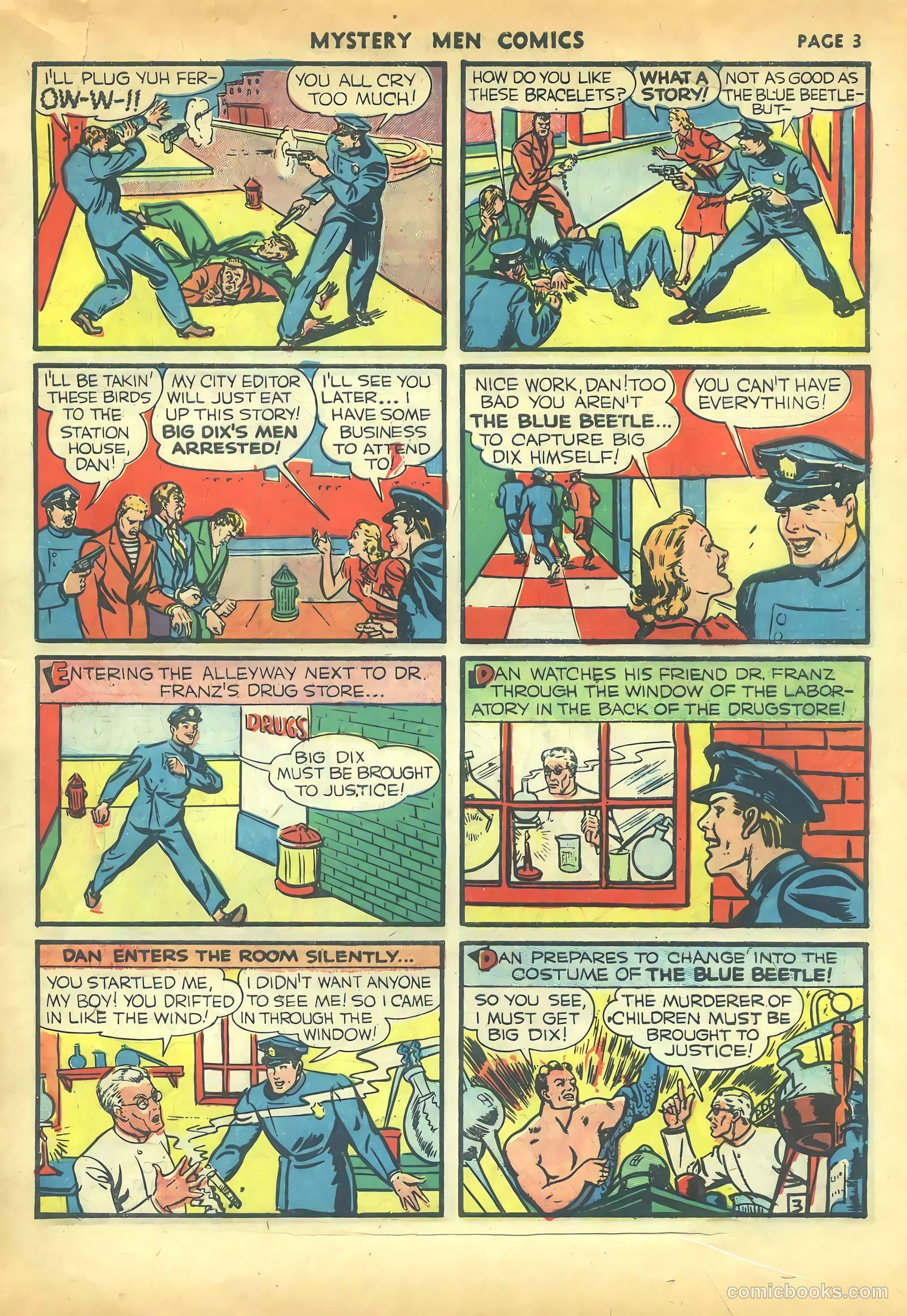 Mystery Men Comics #16 (1940) — page 5 of 68