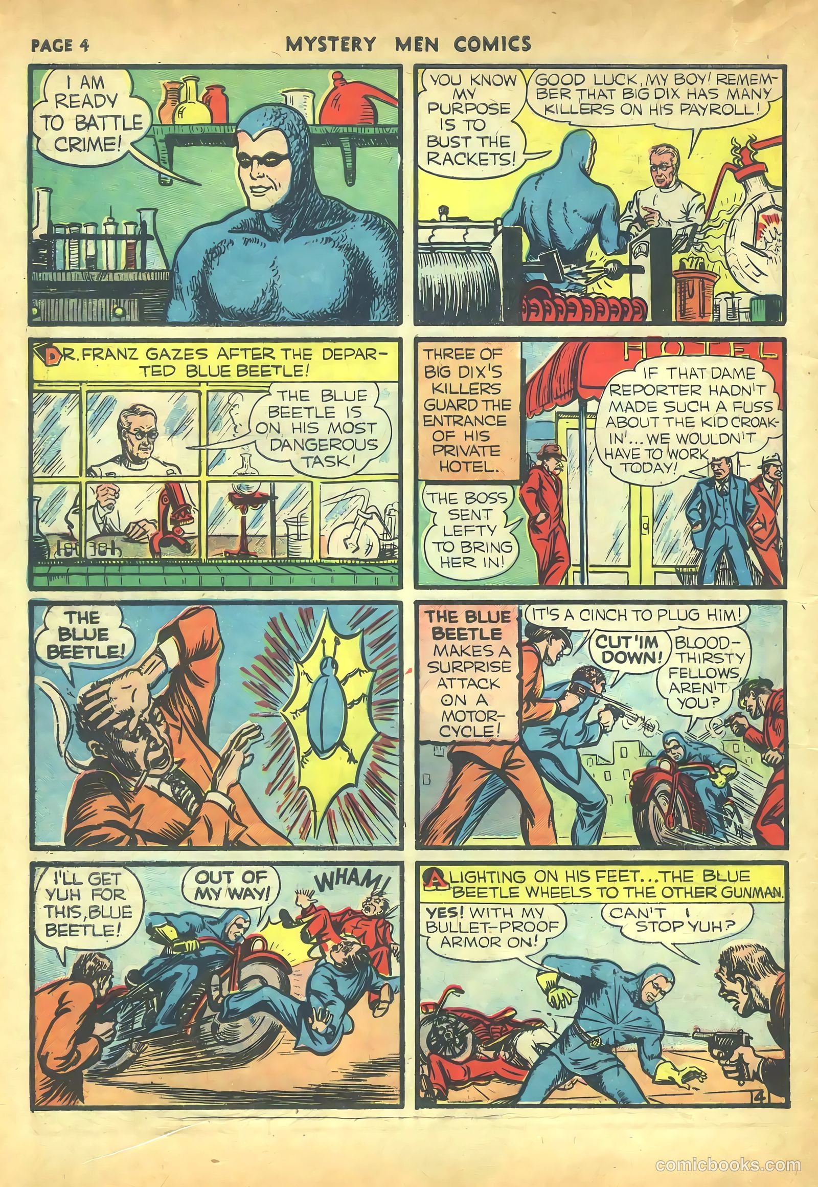 Mystery Men Comics #16 (1940) — page 6 of 68