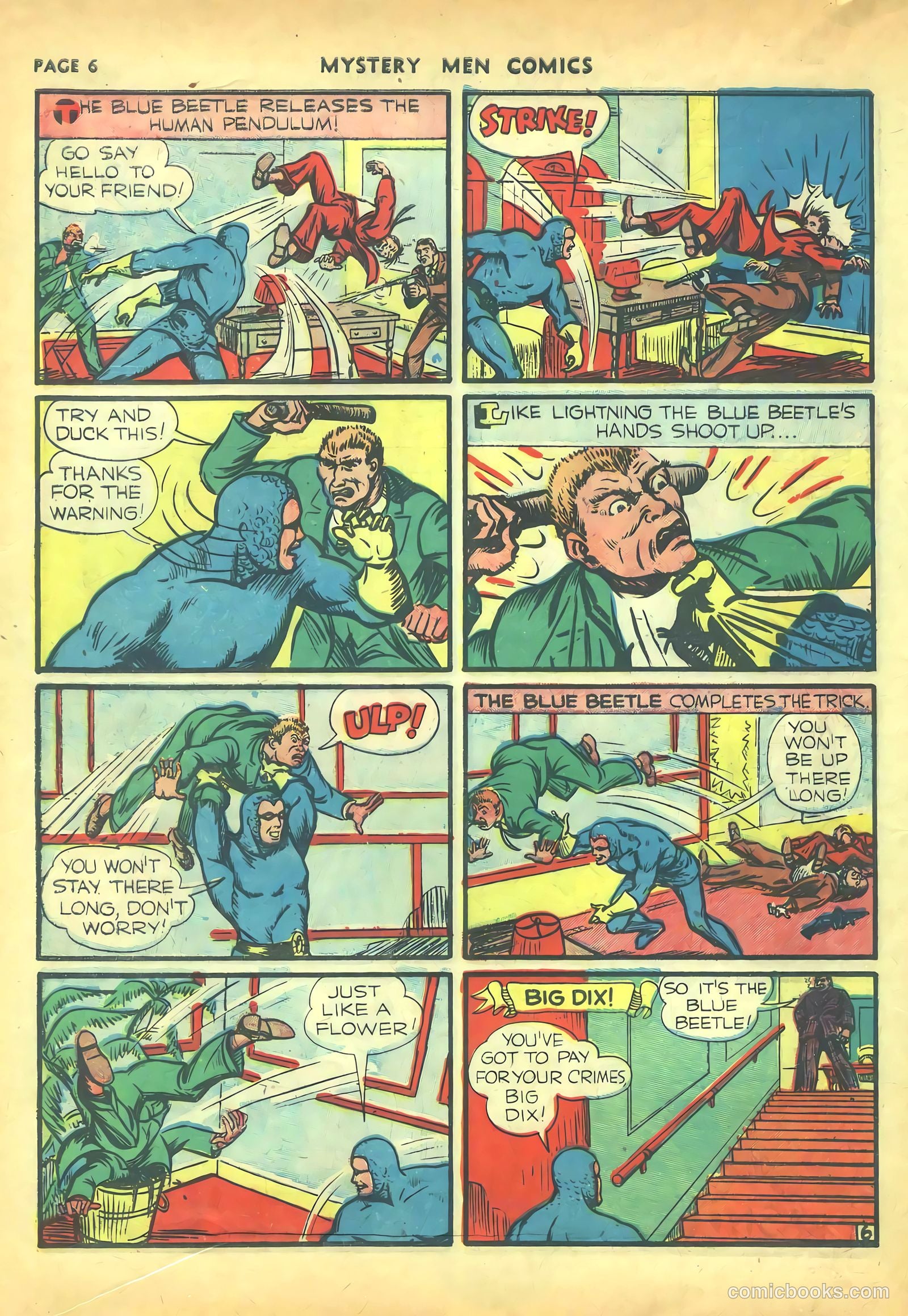 Mystery Men Comics #16 (1940) — page 8 of 68