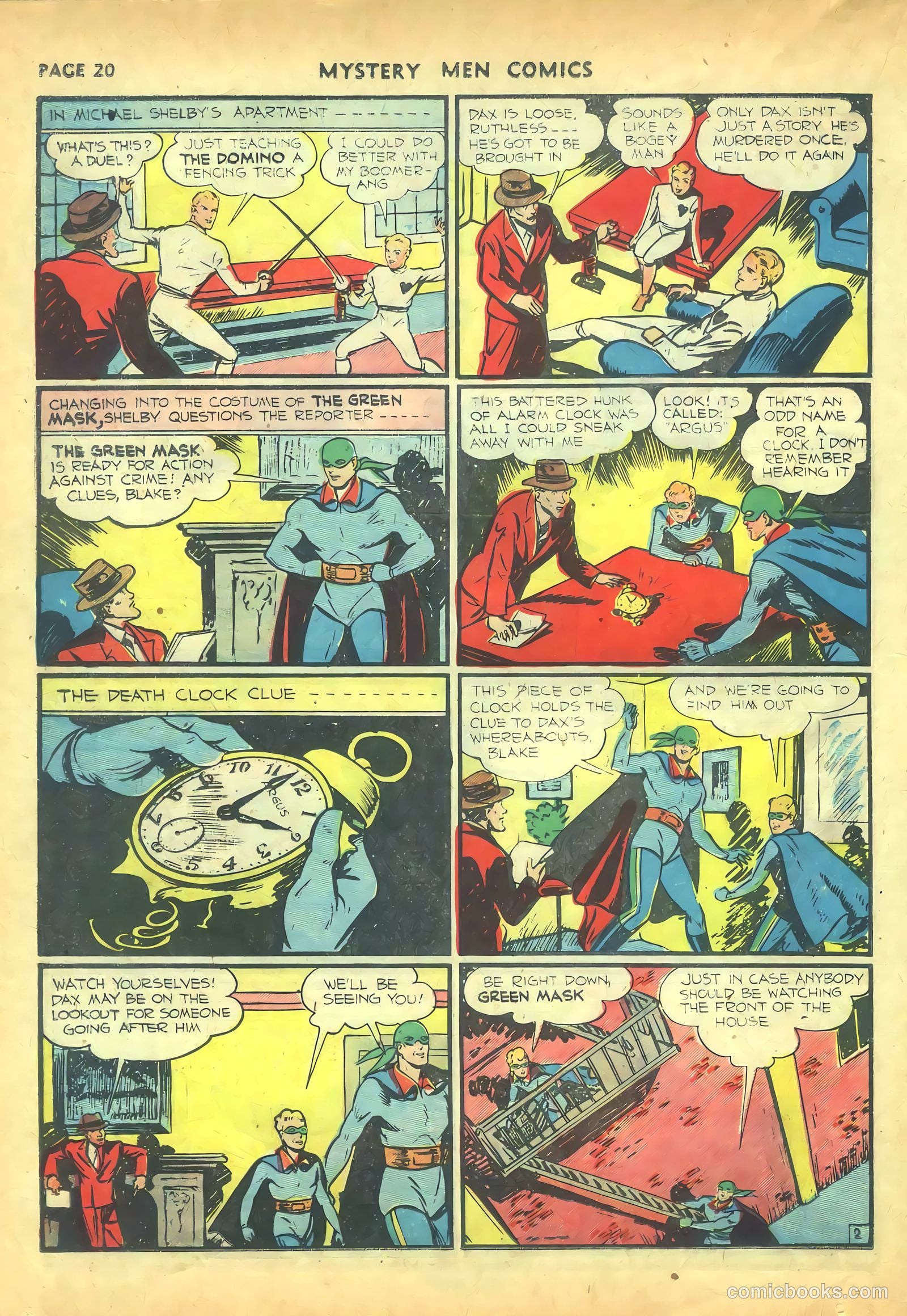 Mystery Men Comics #16 (1940) — page 22 of 68