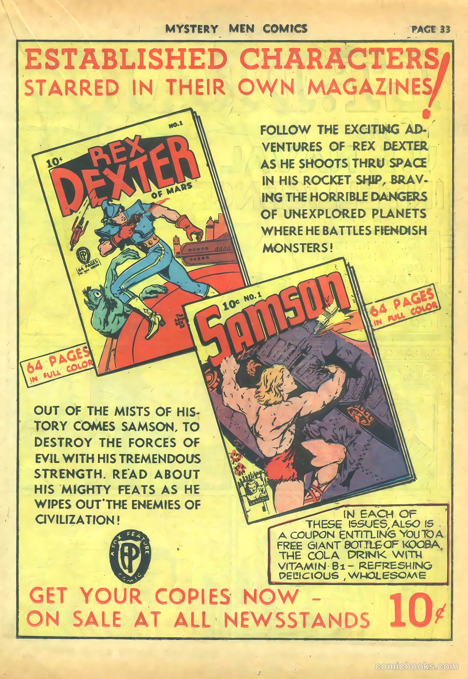 Mystery Men Comics #16 (1940) — page 35 of 68