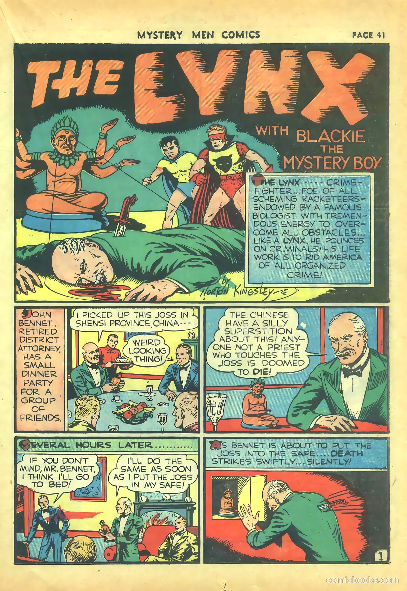 Mystery Men Comics #16 (1940) — page 43 of 68