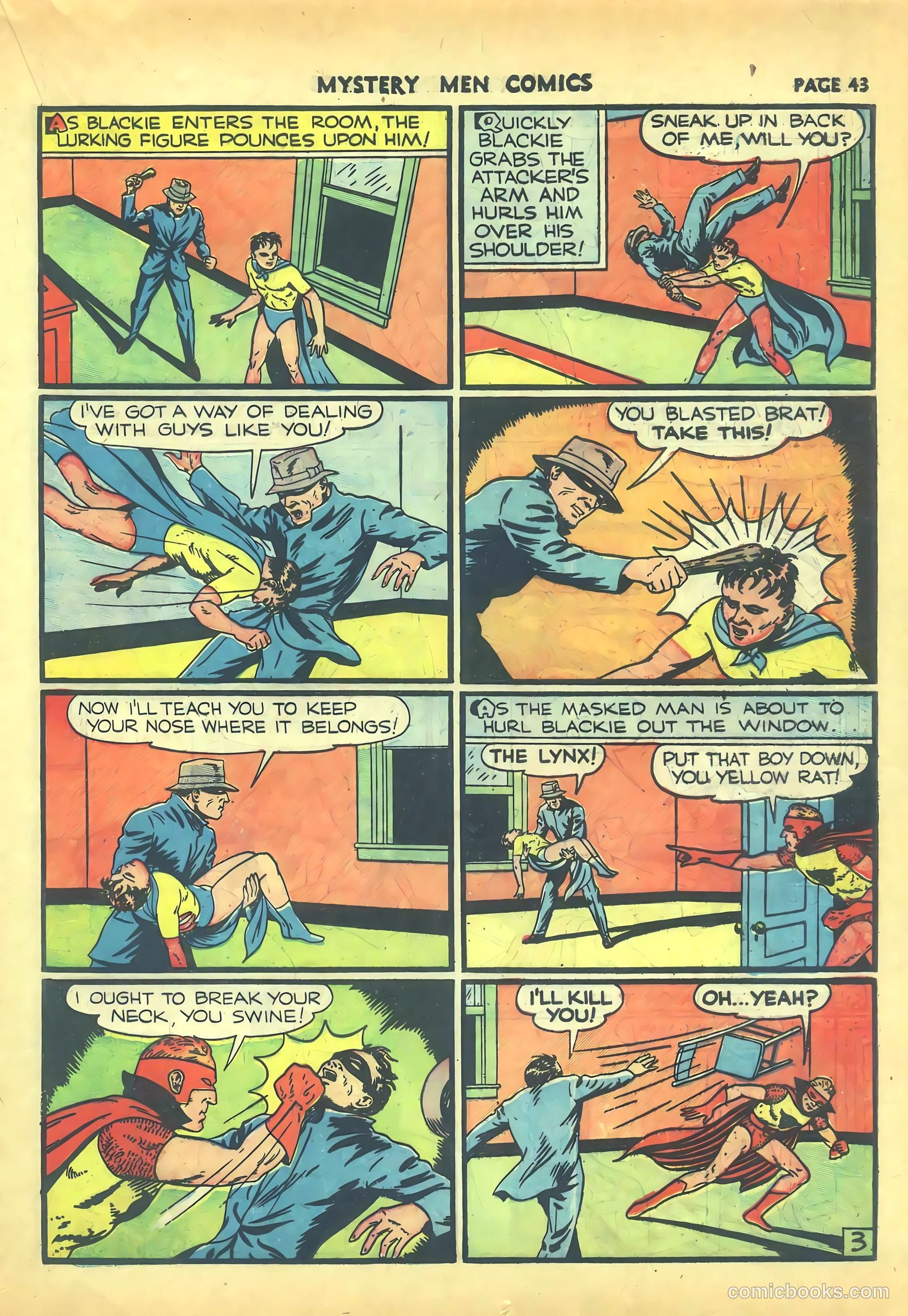 Mystery Men Comics #16 (1940) — page 45 of 68