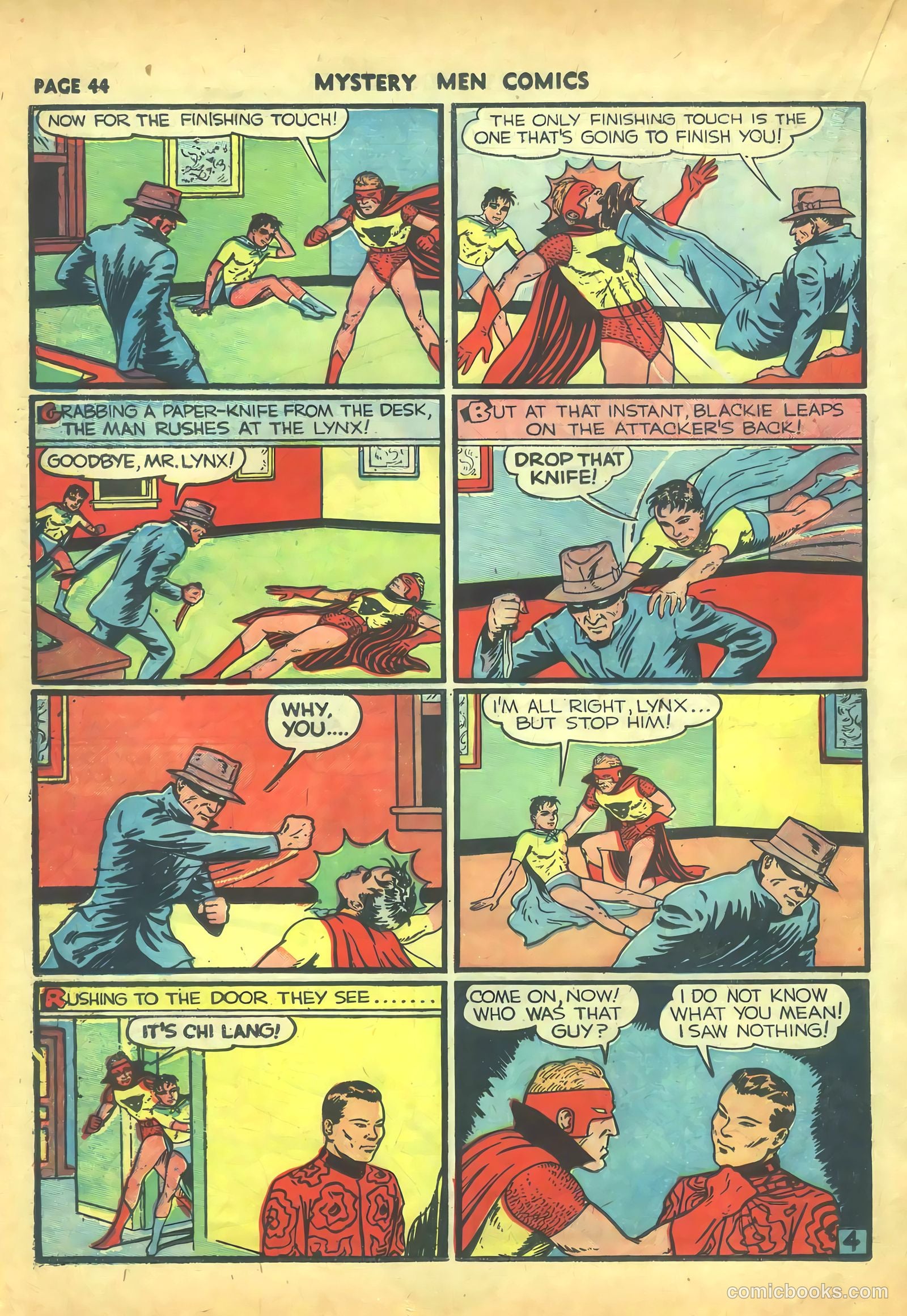 Mystery Men Comics #16 (1940) — page 46 of 68