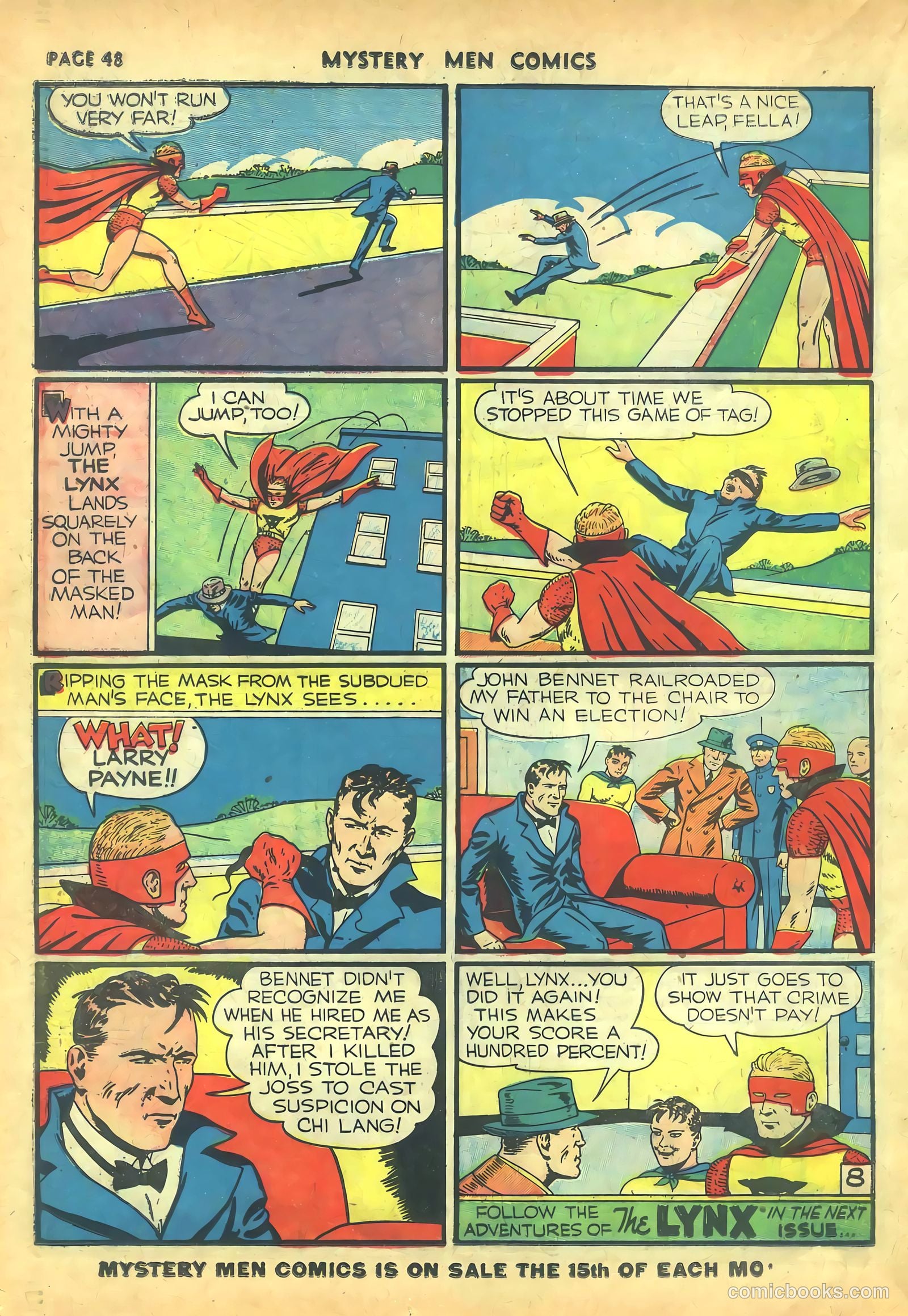 Mystery Men Comics #16 (1940) — page 50 of 68