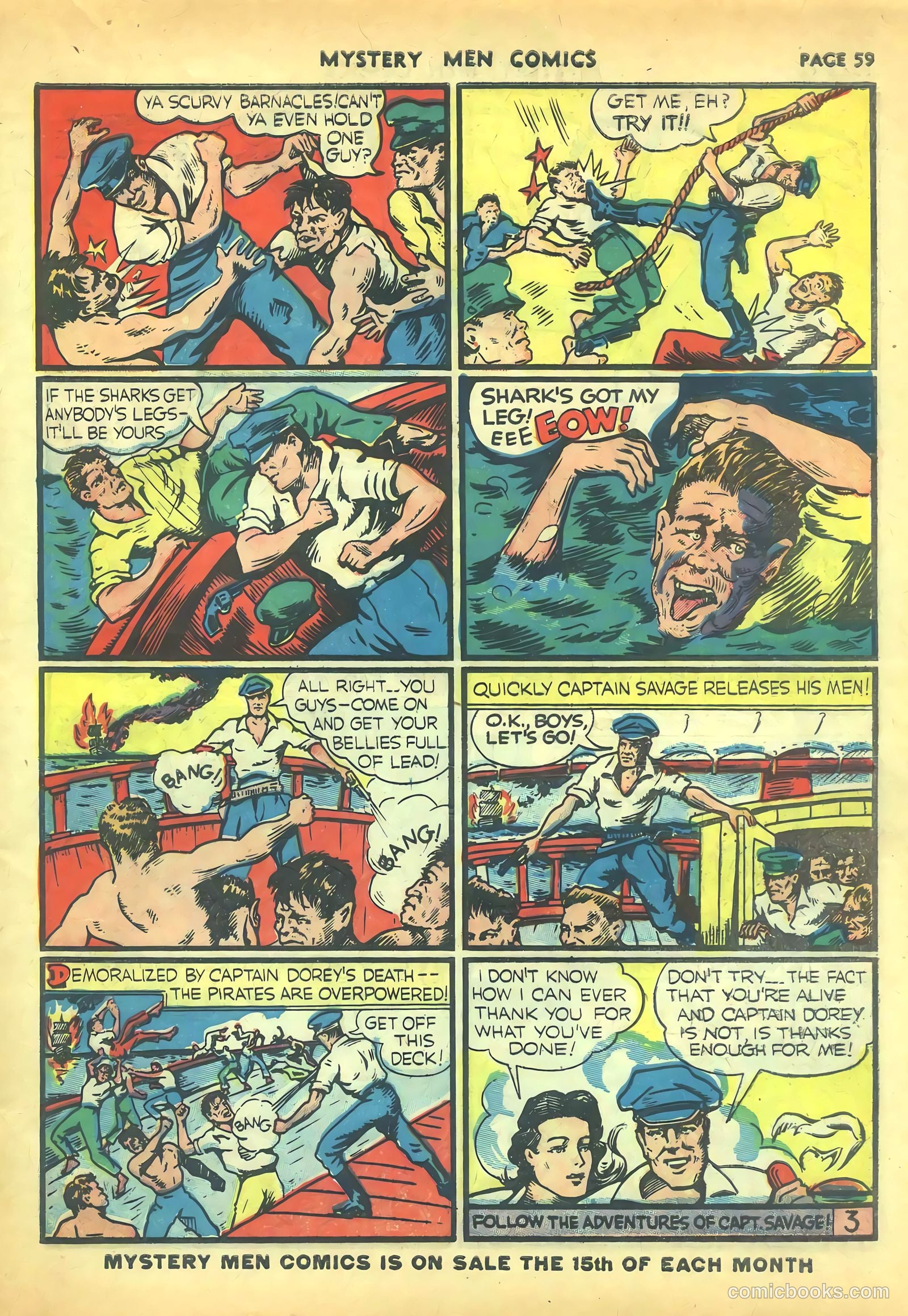 Mystery Men Comics #16 (1940) — page 61 of 68