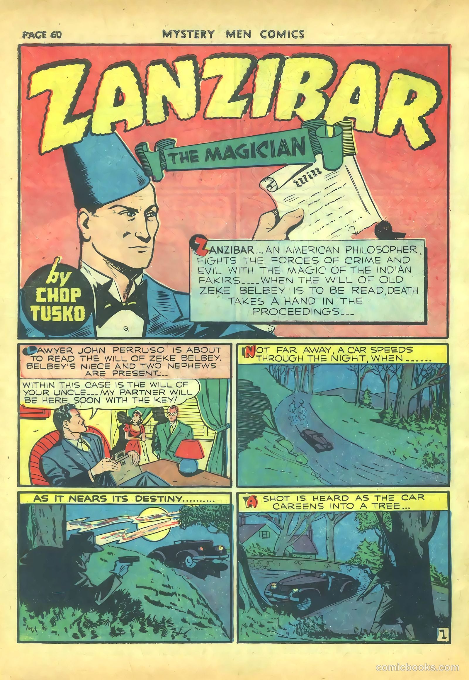 Mystery Men Comics #16 (1940) — page 62 of 68
