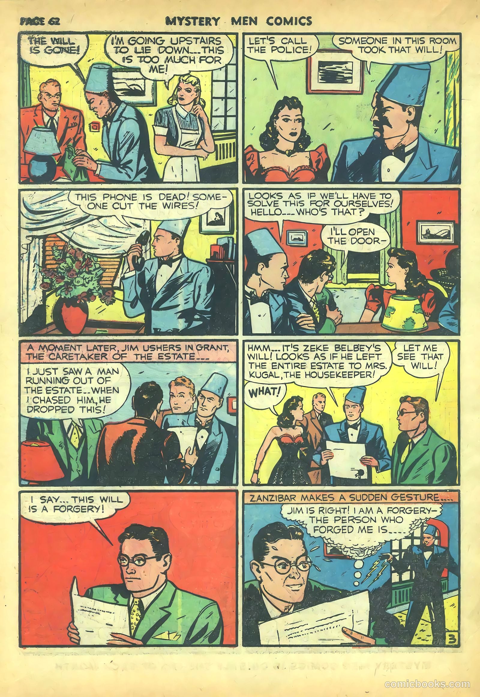 Mystery Men Comics #16 (1940) — page 64 of 68