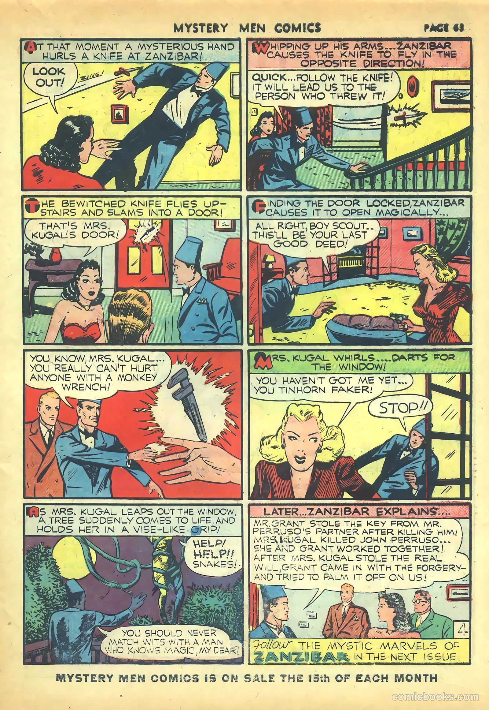 Mystery Men Comics #16 (1940) — page 65 of 68