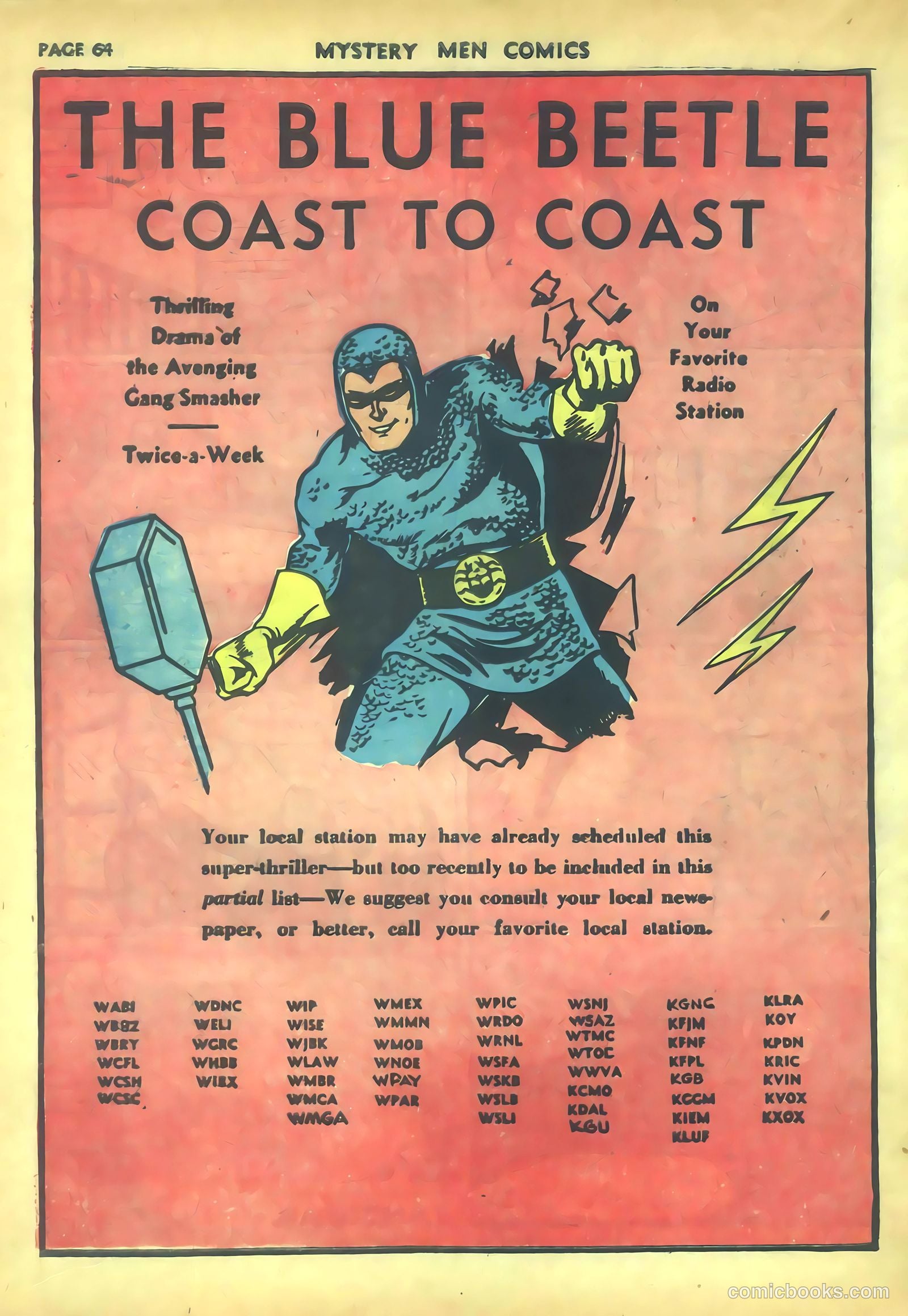 Mystery Men Comics #16 (1940) — page 66 of 68