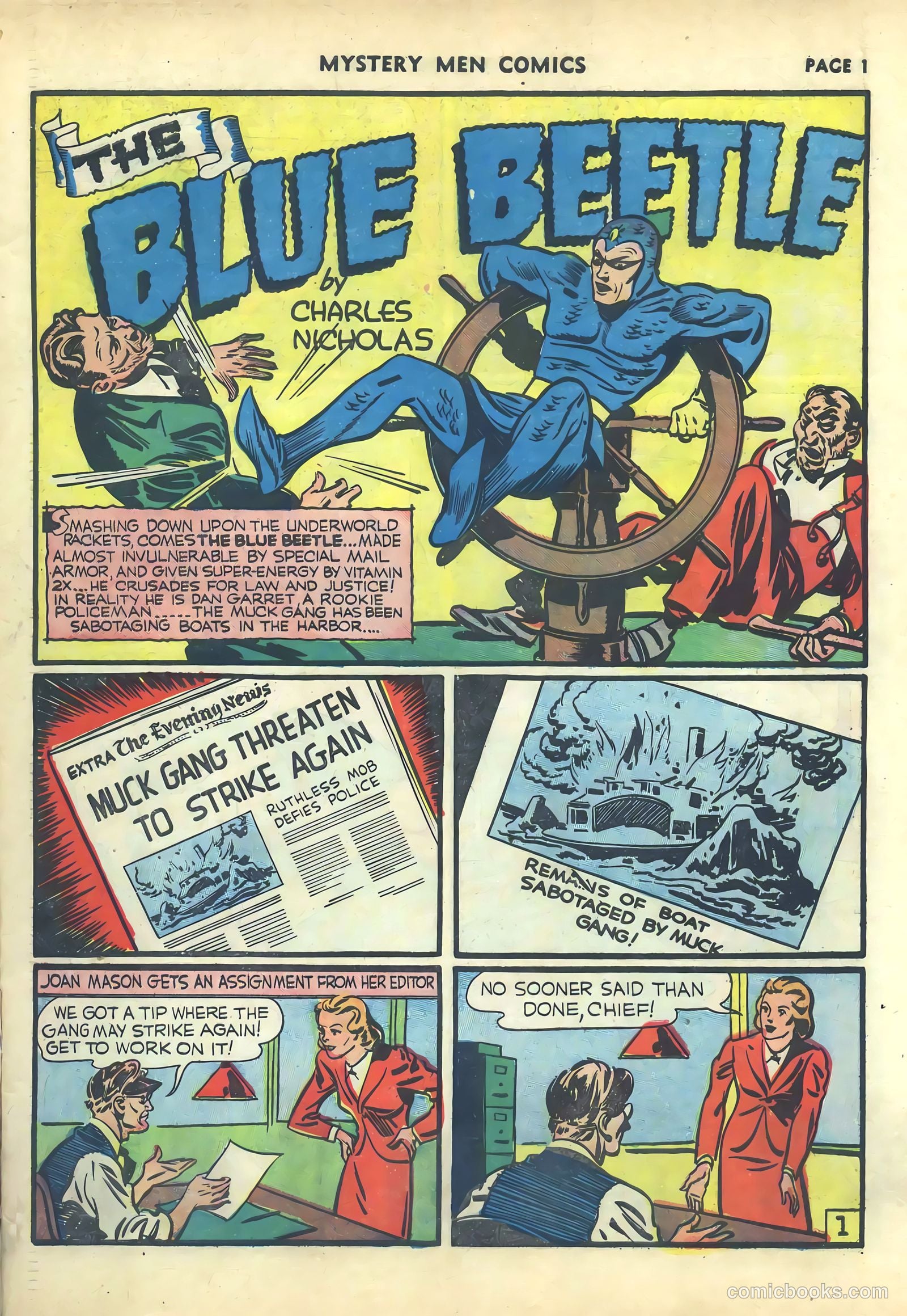 Mystery Men Comics #17 (1940) — page 3 of 68