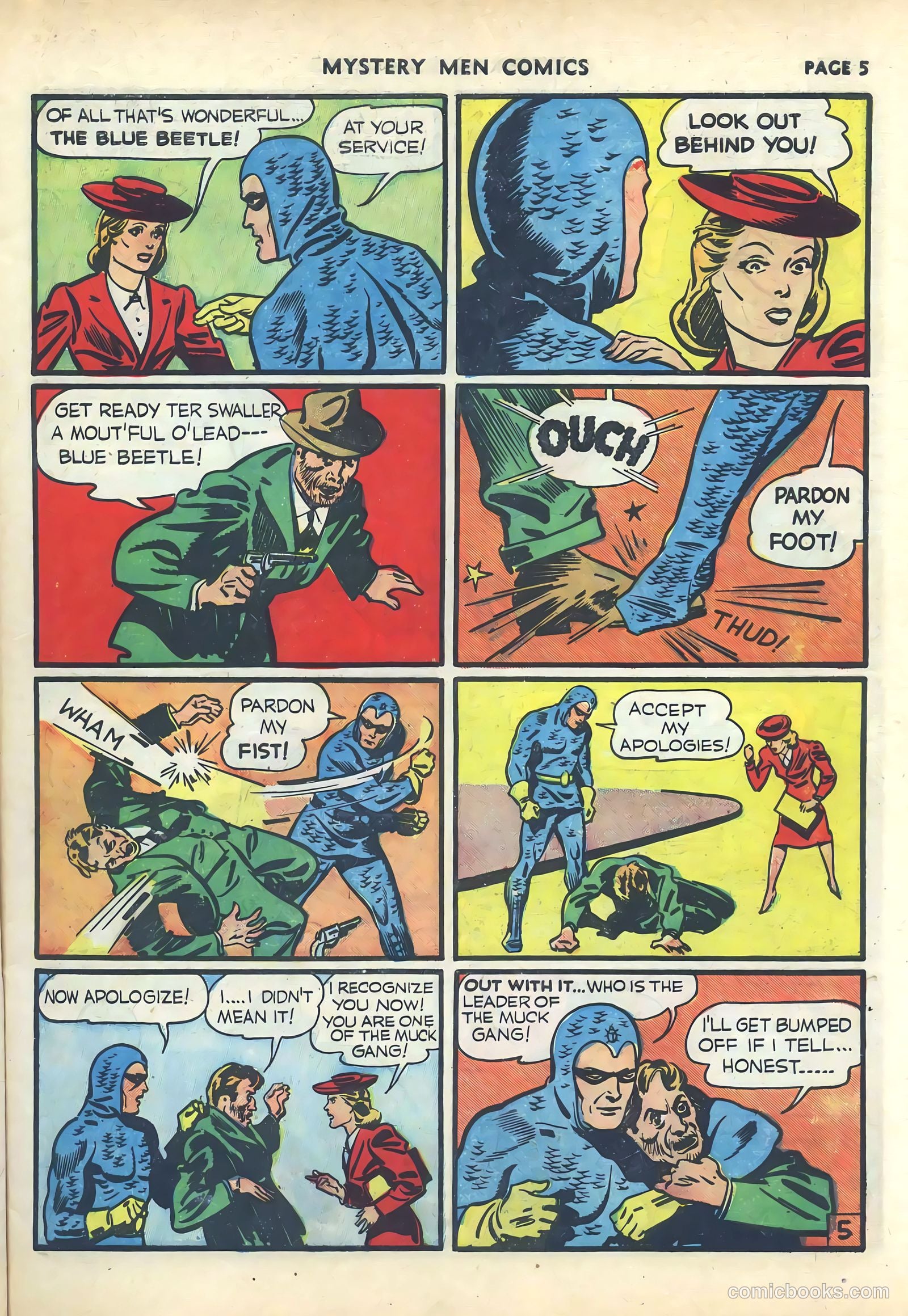 Mystery Men Comics #17 (1940) — page 7 of 68