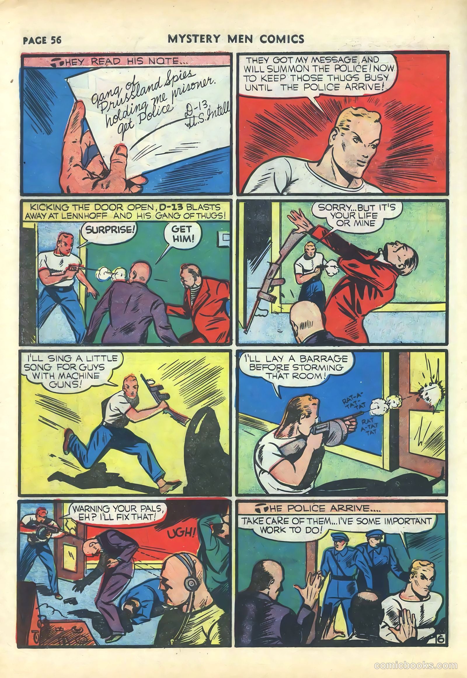 Mystery Men Comics #17 (1940) — page 58 of 68
