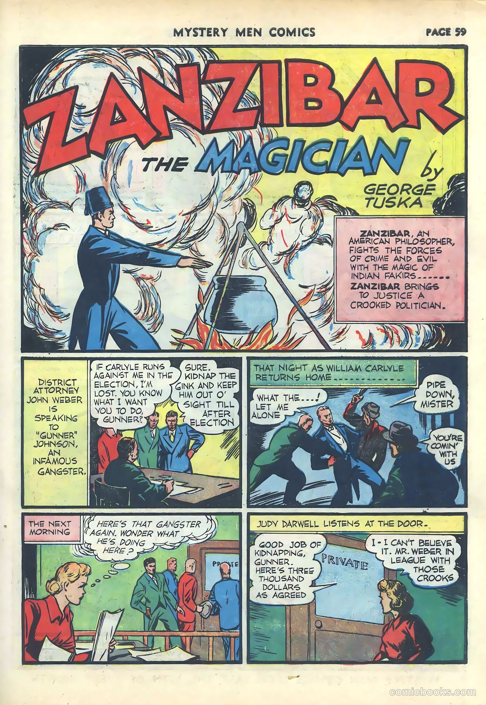 Mystery Men Comics #17 (1940) — page 61 of 68