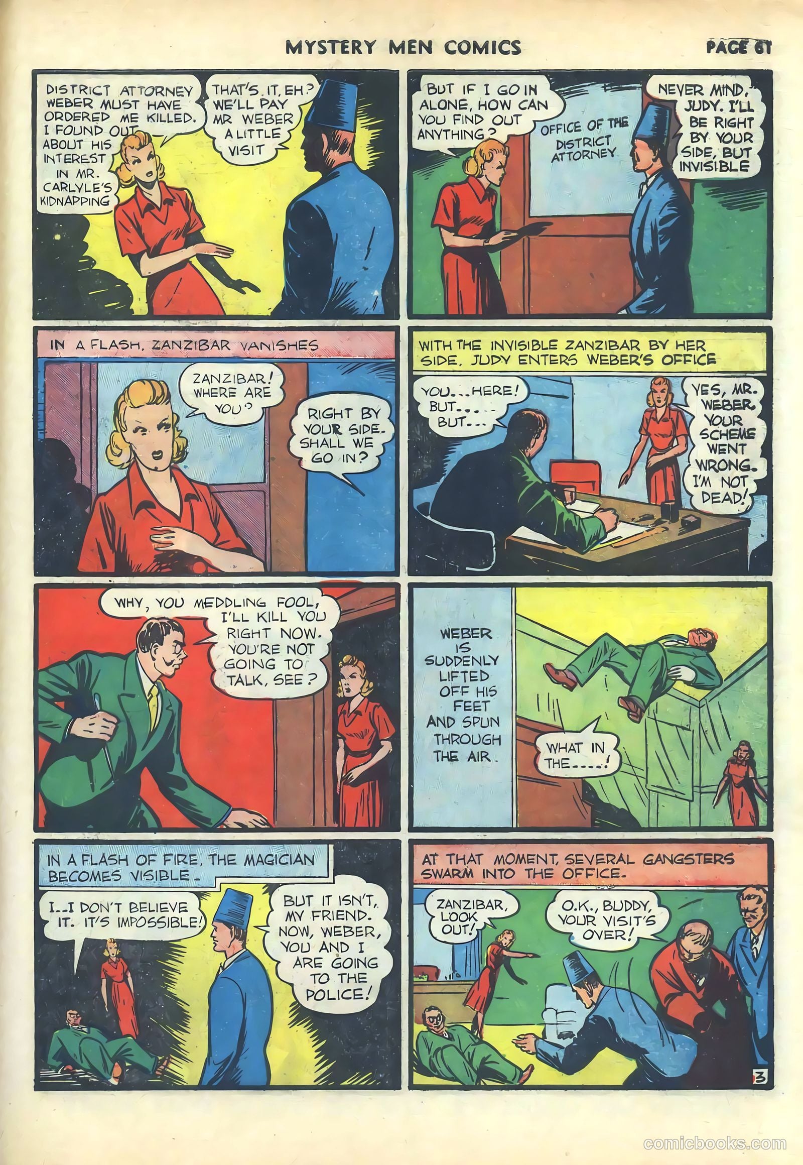 Mystery Men Comics #17 (1940) — page 63 of 68