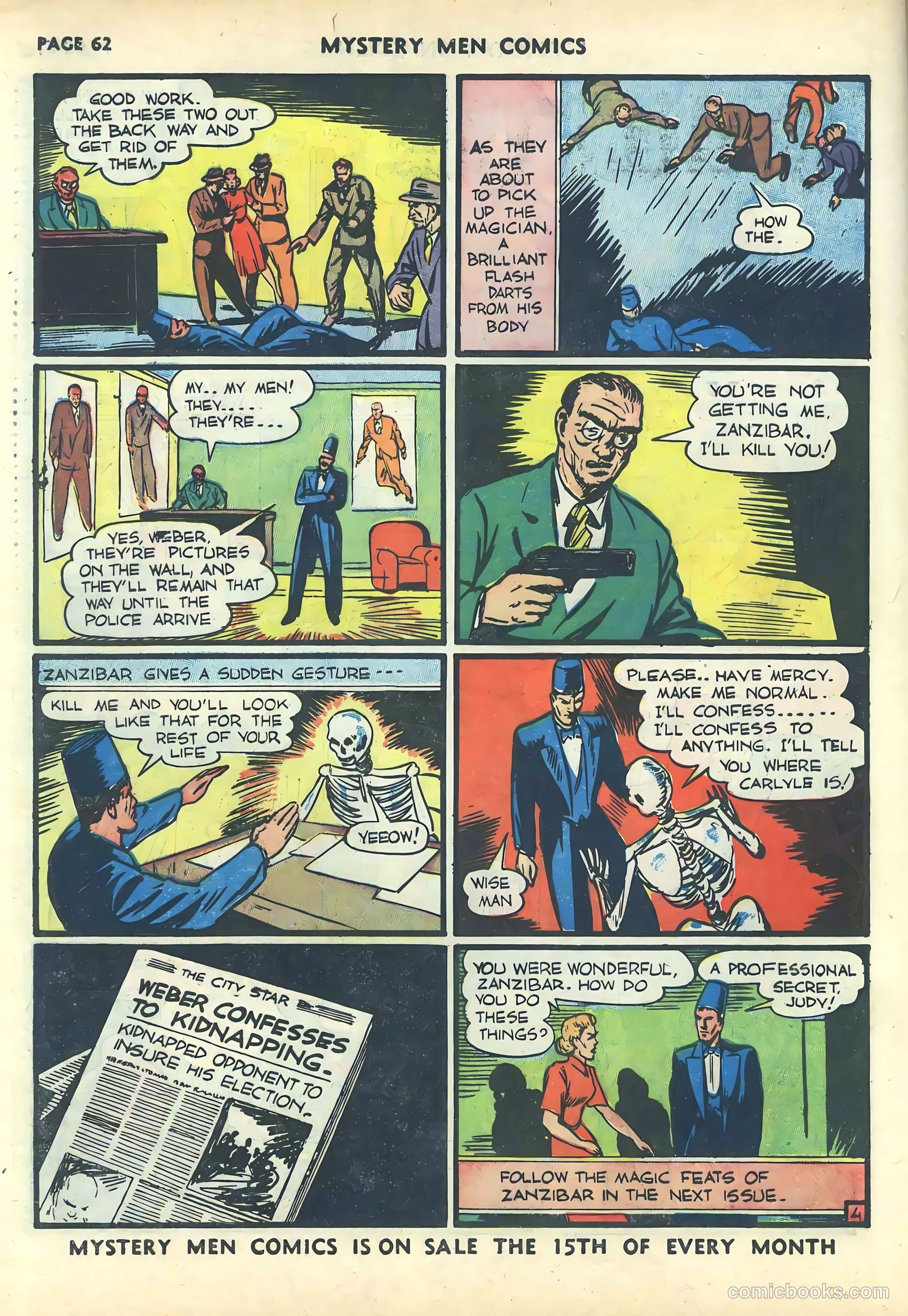 Mystery Men Comics #17 (1940) — page 64 of 68
