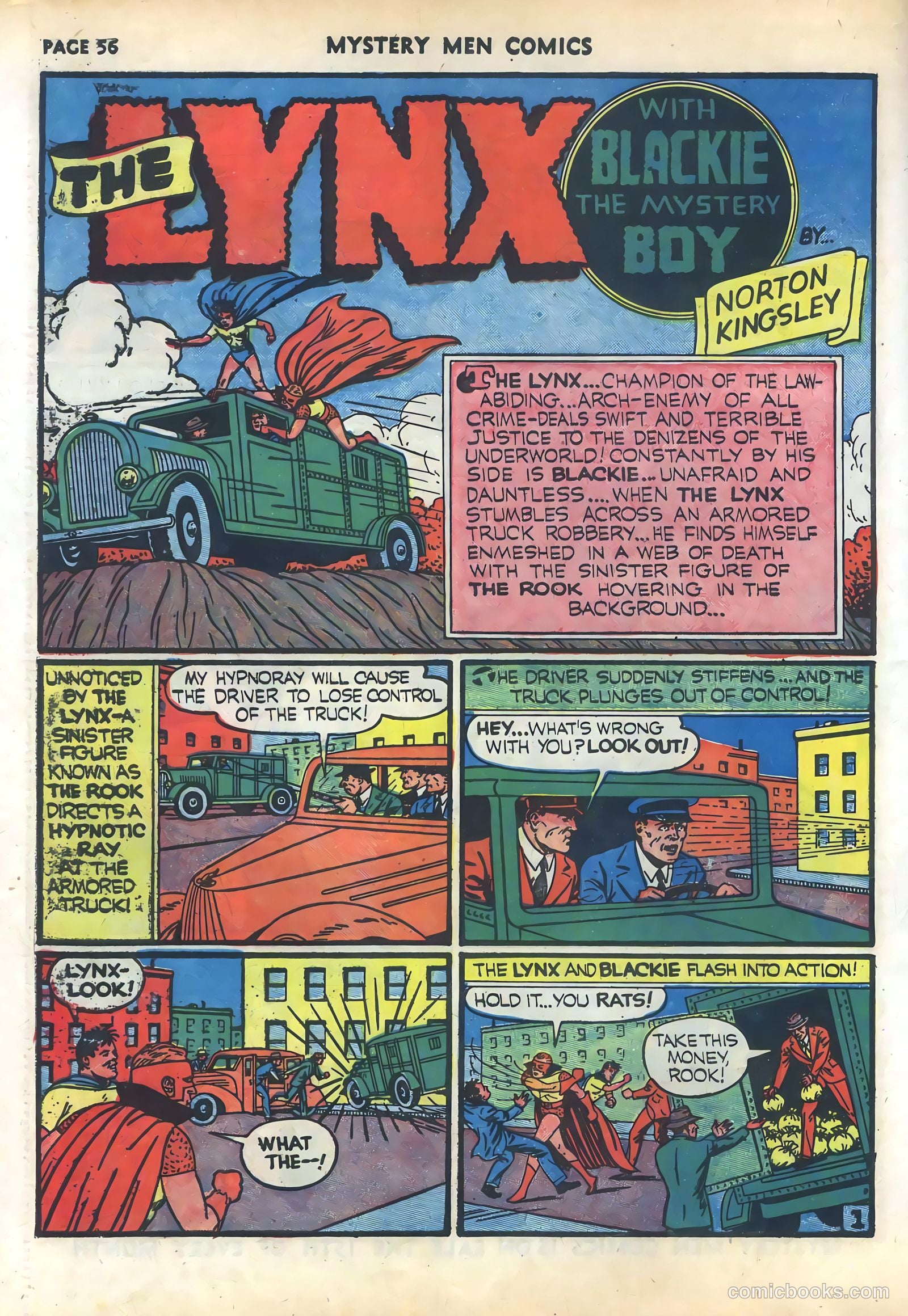 Mystery Men Comics #18 (1940) — page 58 of 68