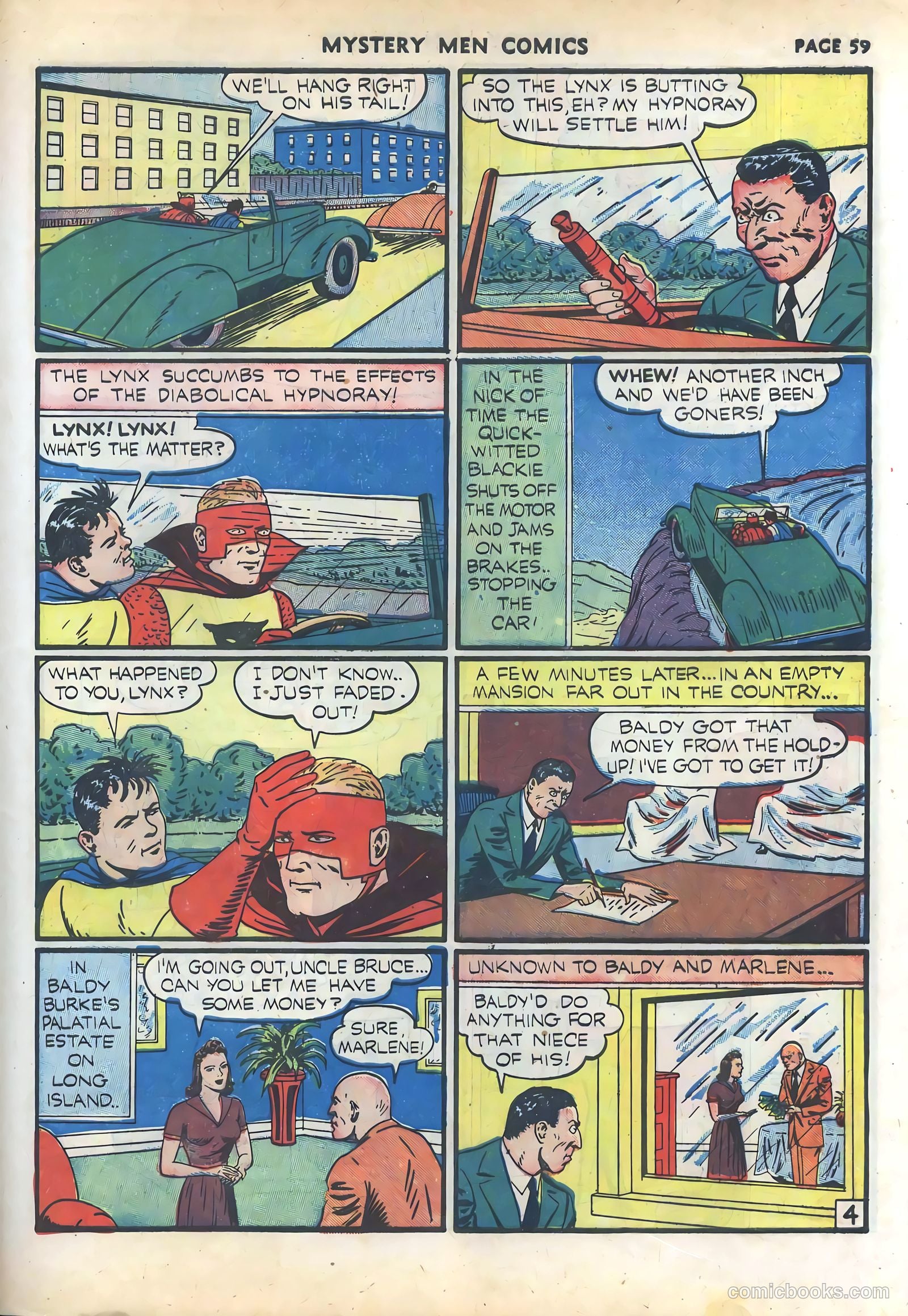 Mystery Men Comics #18 (1940) — page 61 of 68