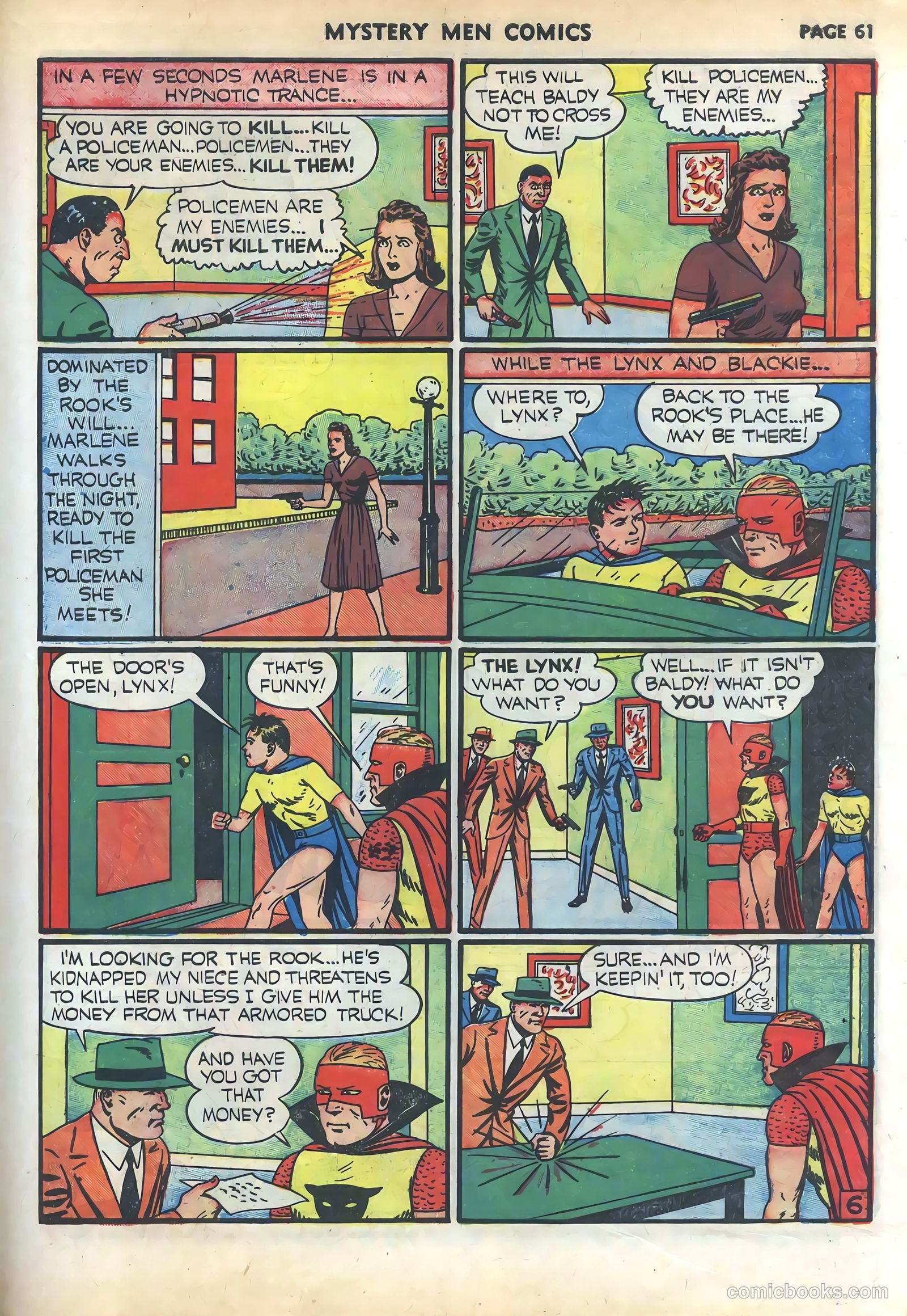 Mystery Men Comics #18 (1940) — page 63 of 68