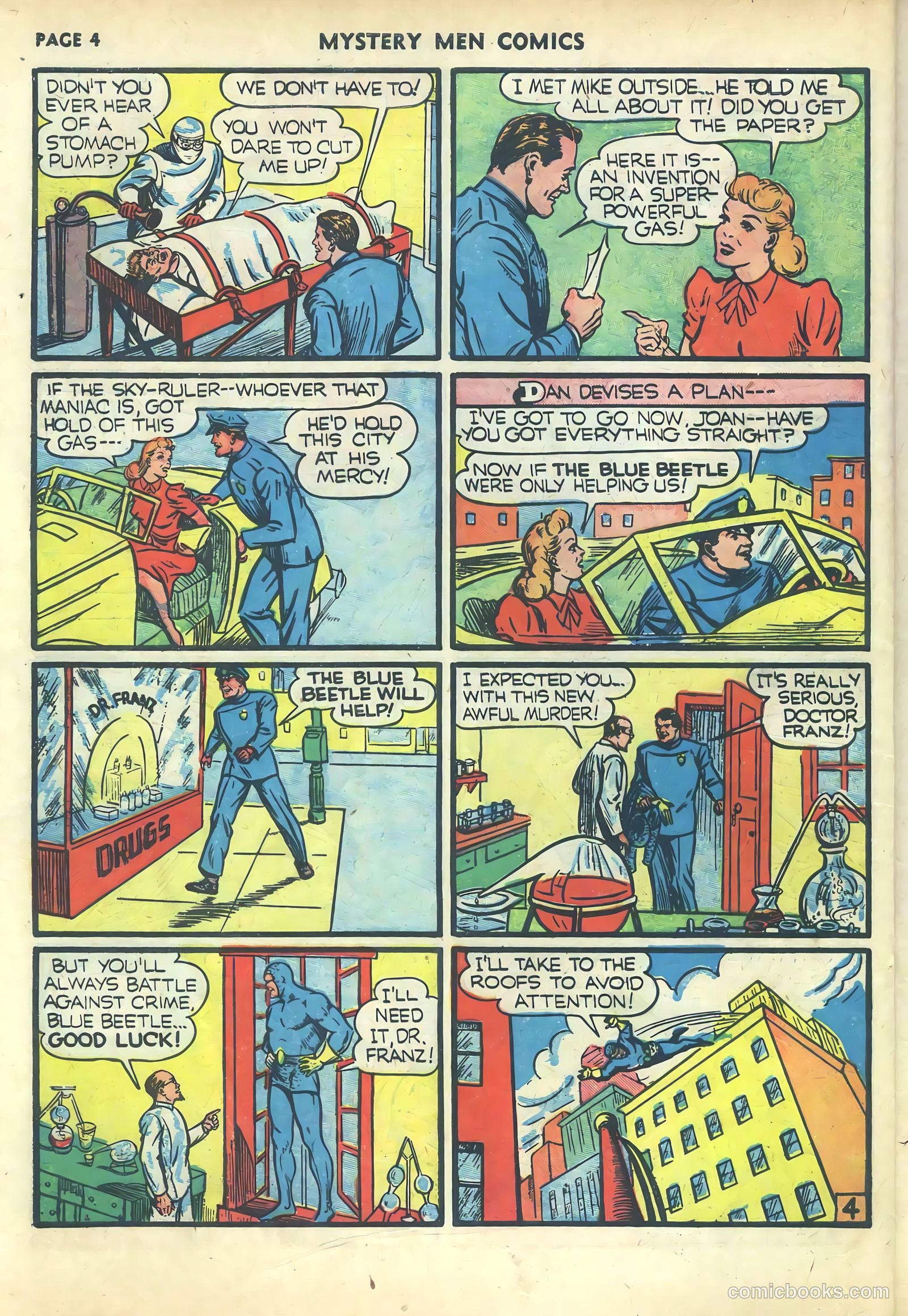 Mystery Men Comics #19 (1941) — page 6 of 68